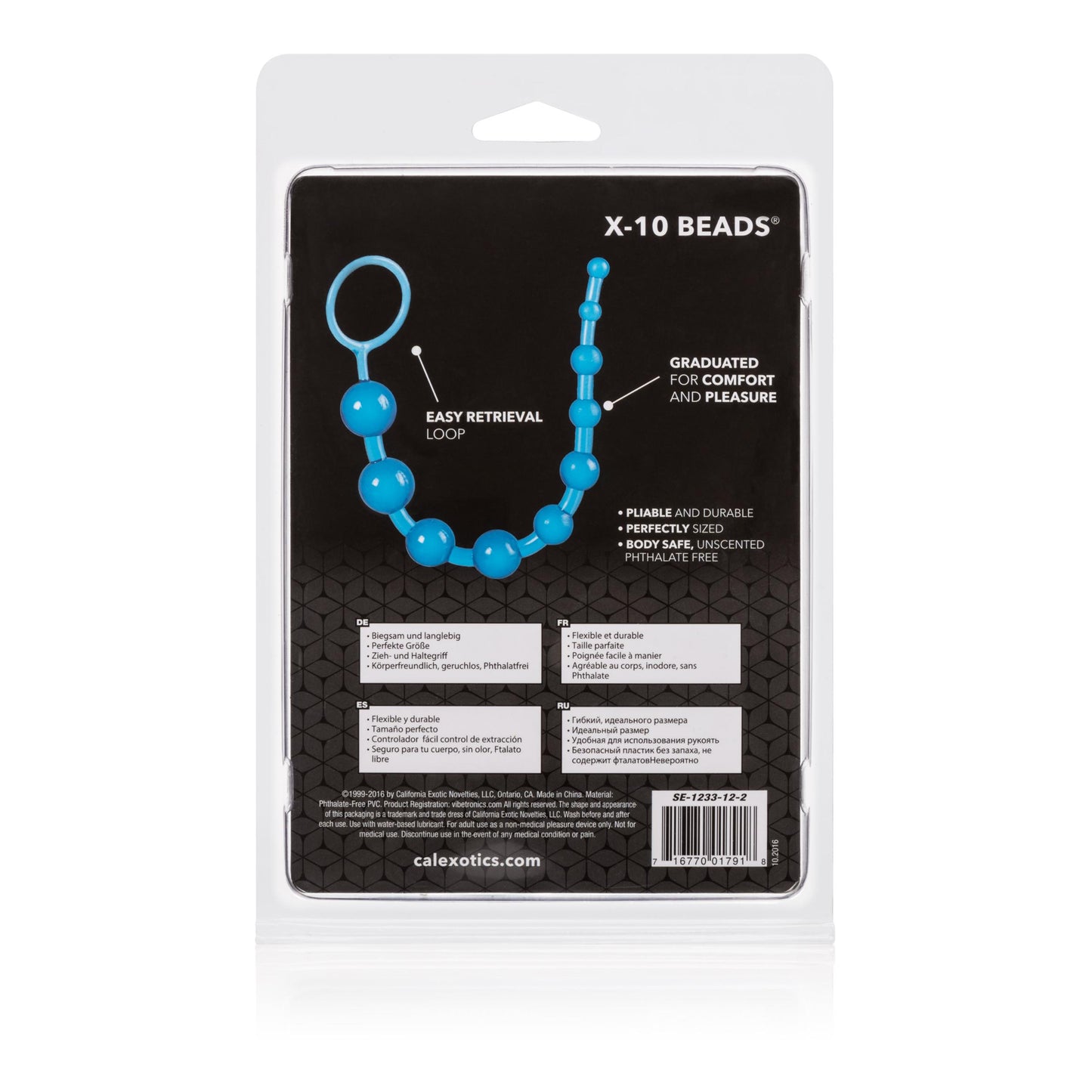 X-10 Beads - Blue | 716770017918 | Available at EroticWarehouse.com