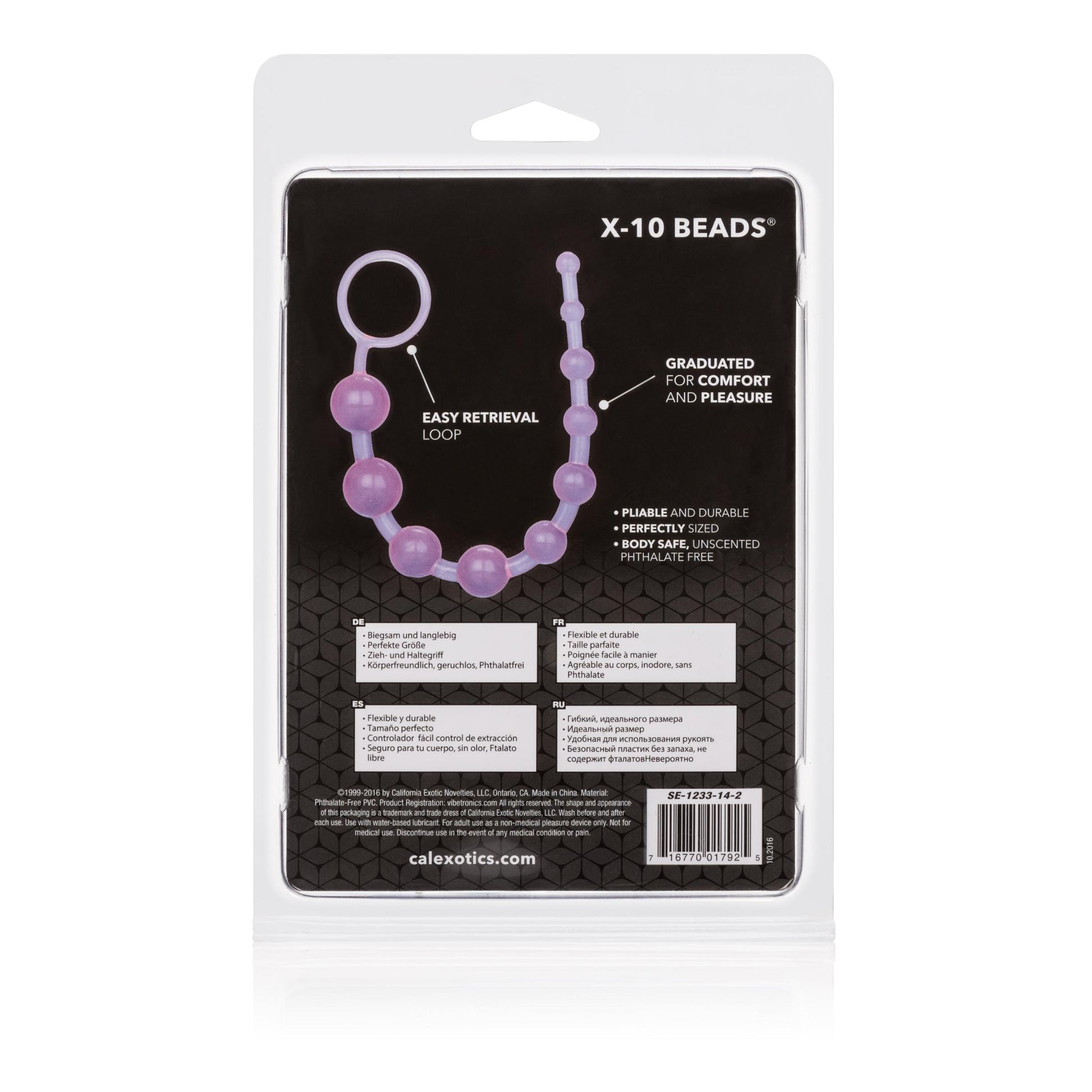 X-10 Beads - Purple | 716770017925 | Available at EroticWarehouse.com