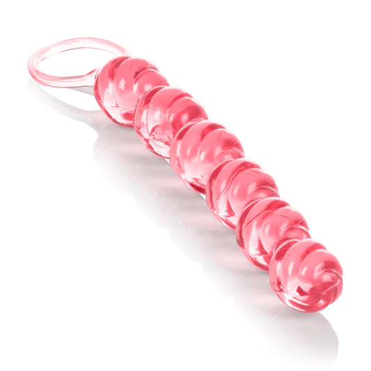 Swirl Pleasure Beads - Pink | 716770033628 | Available at EroticWarehouse.com