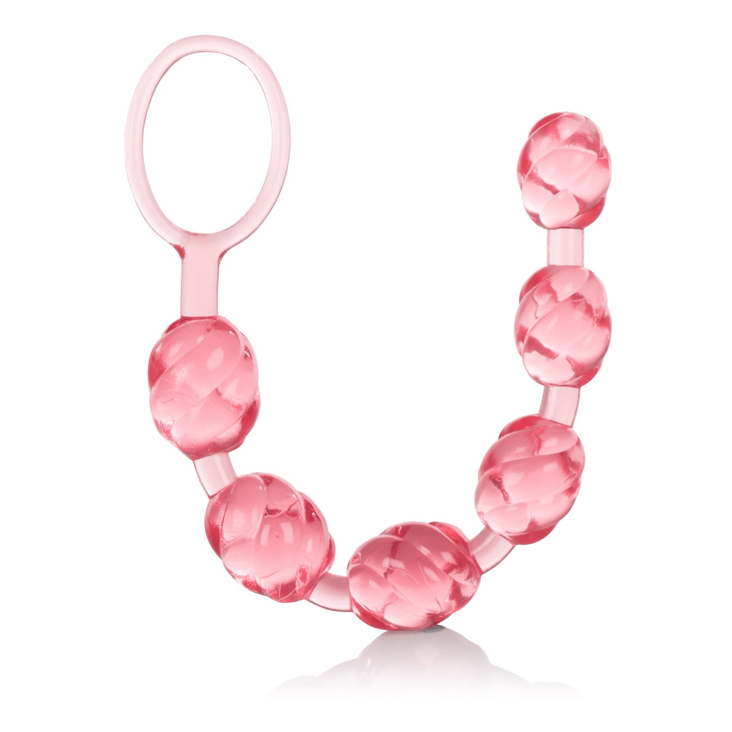 Swirl Pleasure Beads - Pink | 716770033628 | Available at EroticWarehouse.com
