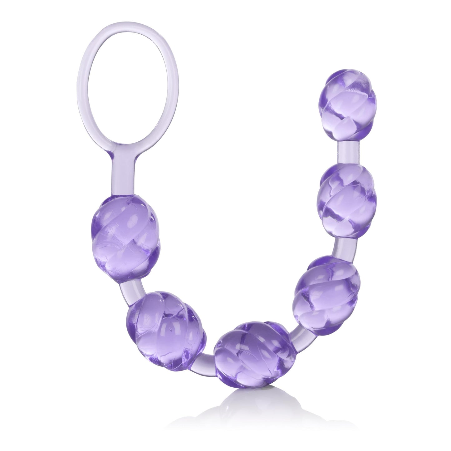 Swirl Pleasure Beads - Purple | 716770033642 | Available at EroticWarehouse.com