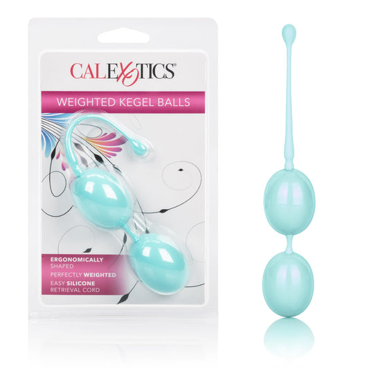 Weighted Kegel Balls - Teal | 716770090393 | Available at EroticWarehouse.com