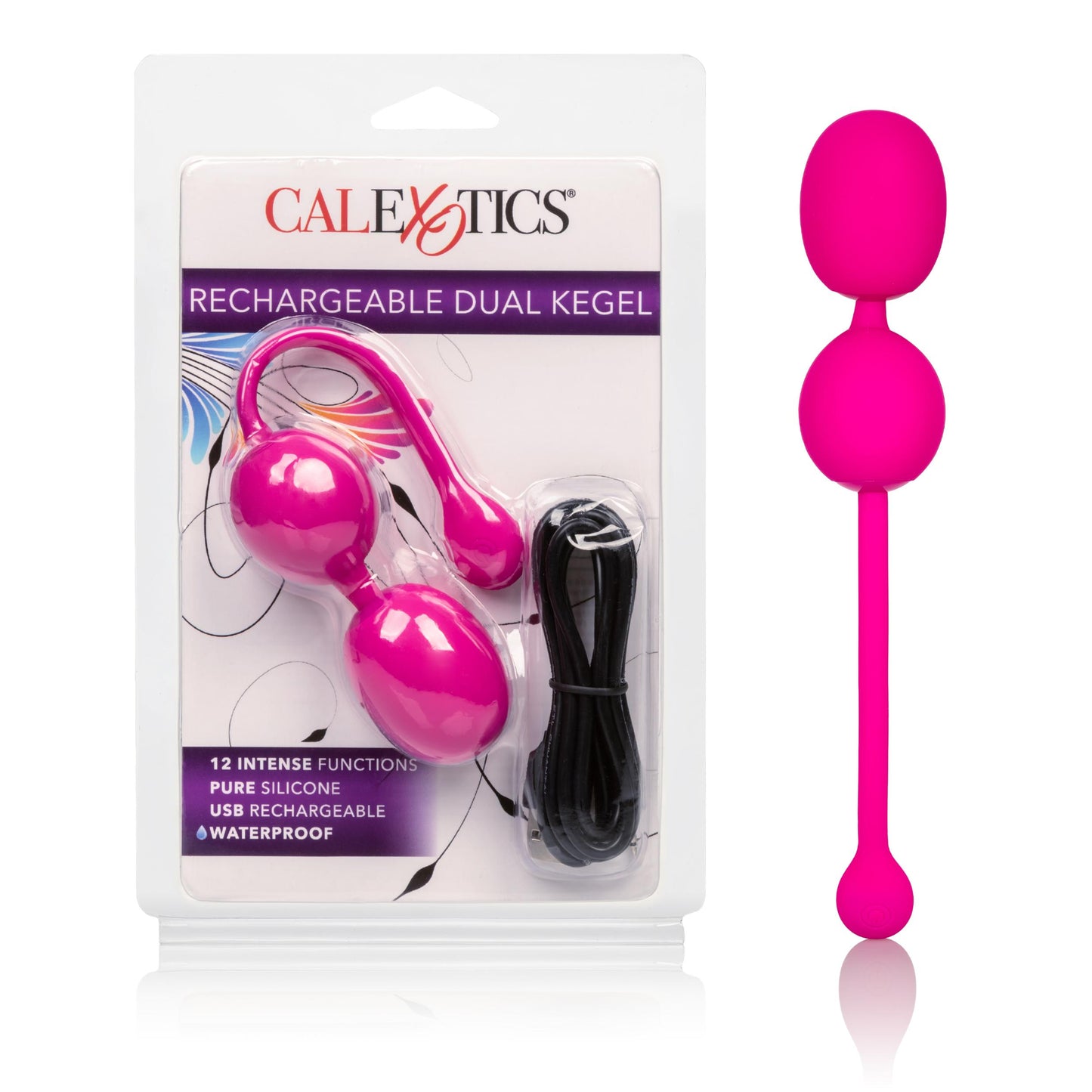 Rechargeable Dual Kegel - Pink | 716770091536 | Available at EroticWarehouse.com