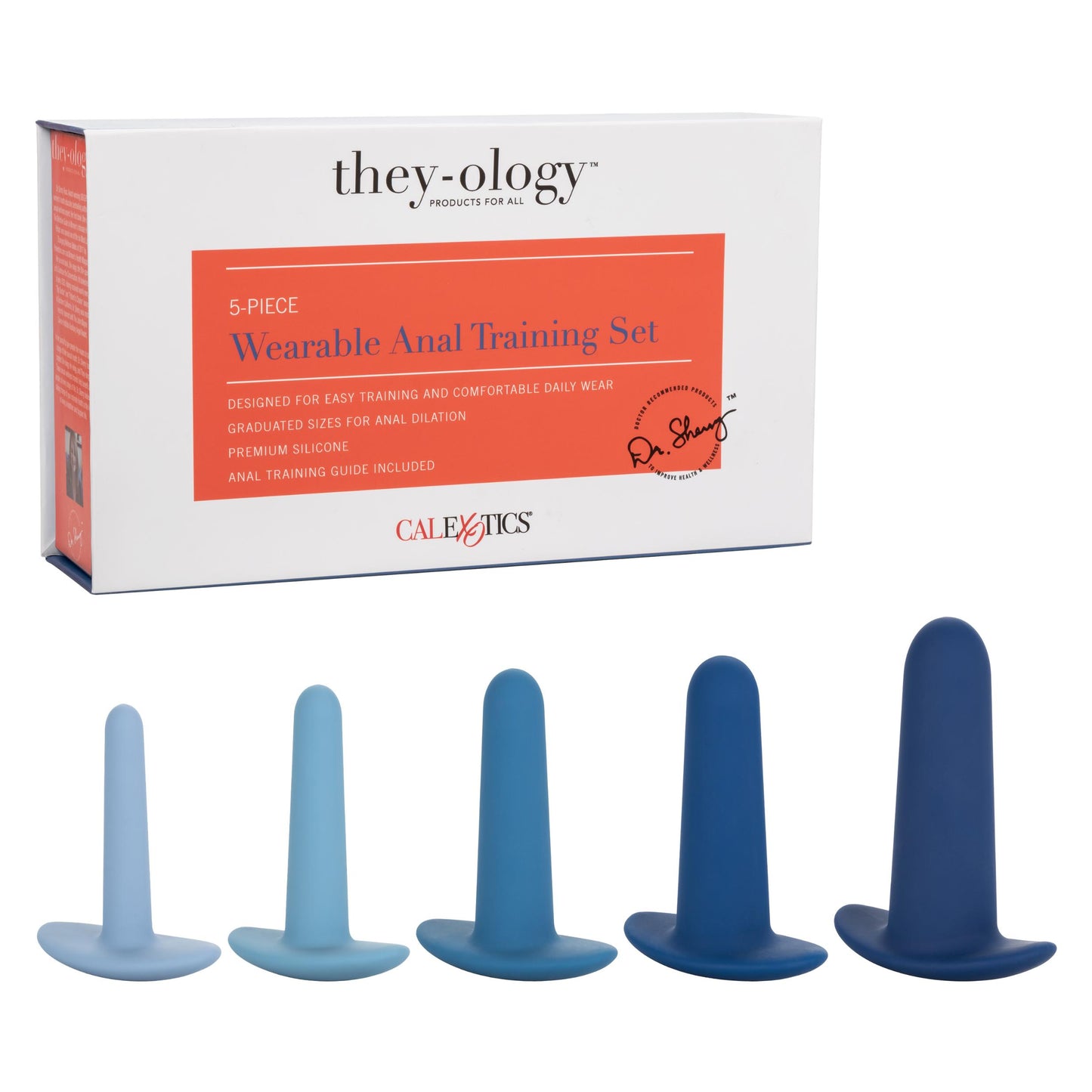 They-Ology 5-Piece Wearable Anal Training Set | 716770095459 | Available at EroticWarehouse.com