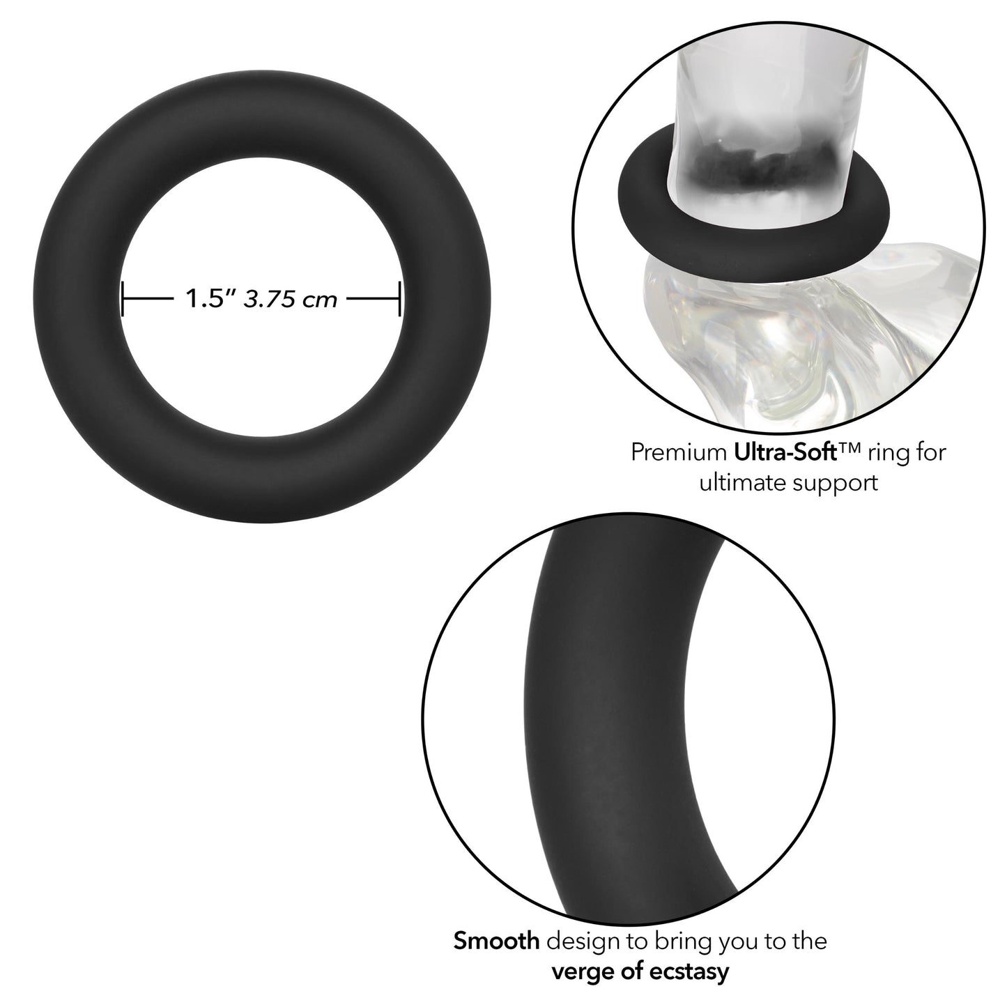 Link Up Ultra-Soft Verge - Black | 716770095572 | Available at EroticWarehouse.com