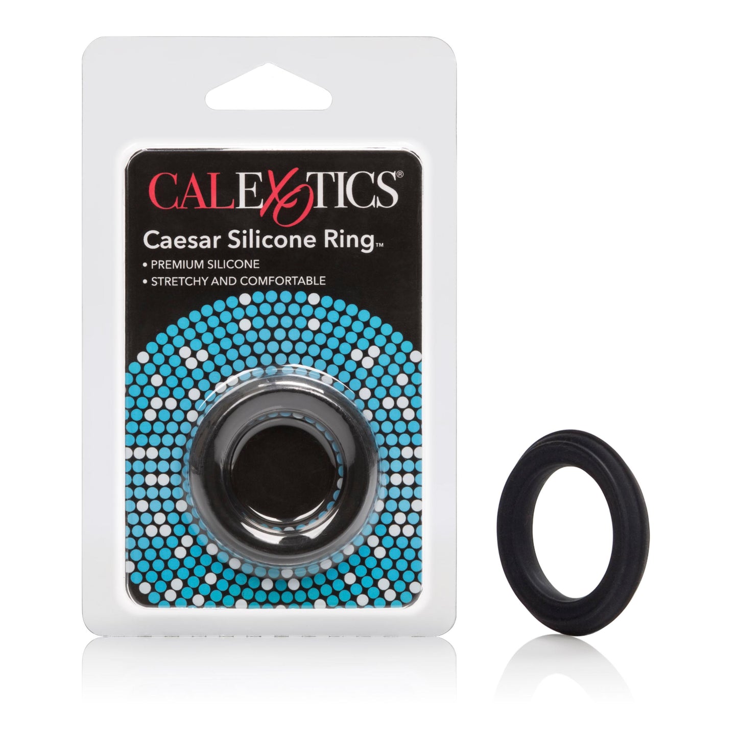 Caesar Silicone Ring - Black | 716770062352 | Available at EroticWarehouse.com