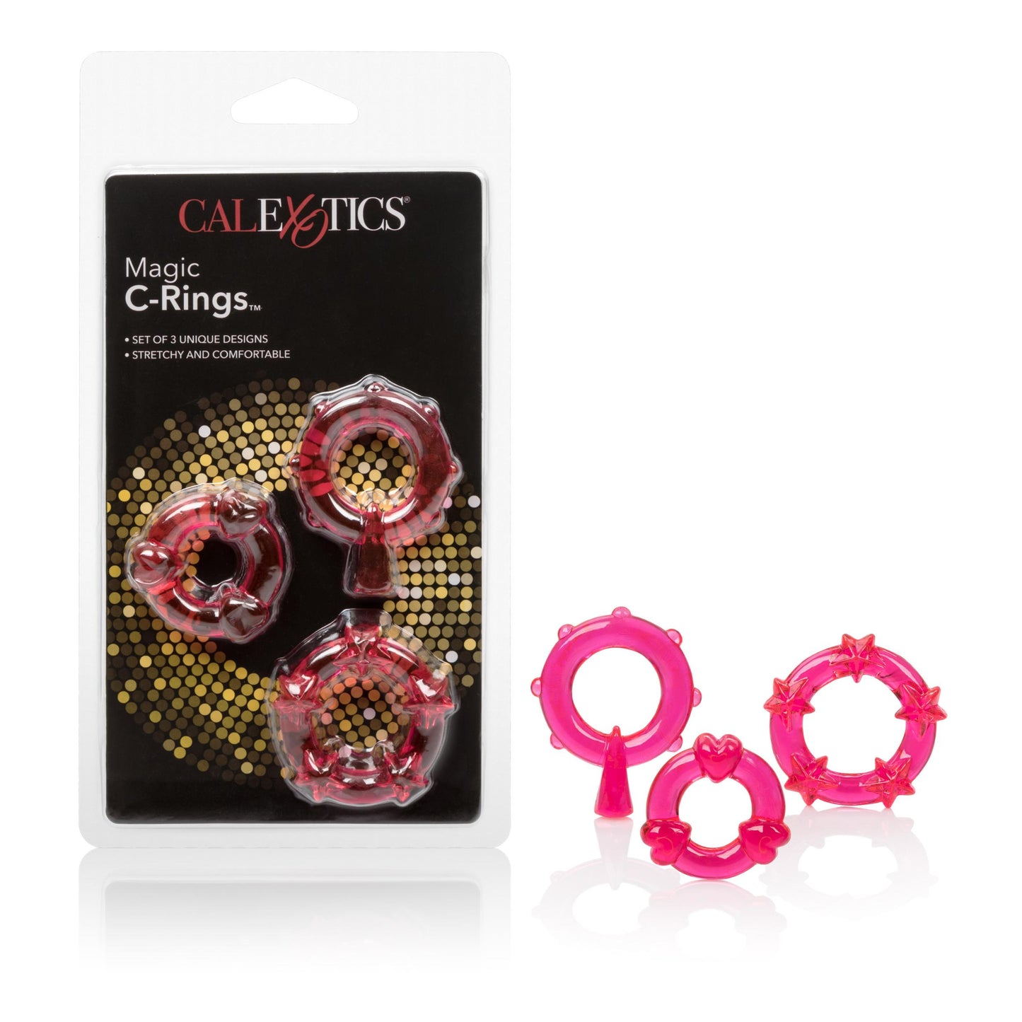 Magic C-Rings - Red | 716770055699 | Available at EroticWarehouse.com