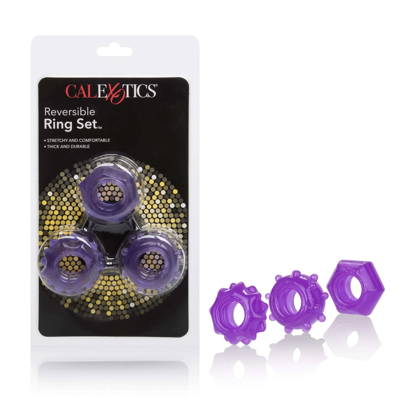 Reversible Ring Set - Purple | 716770087379 | Available at EroticWarehouse.com