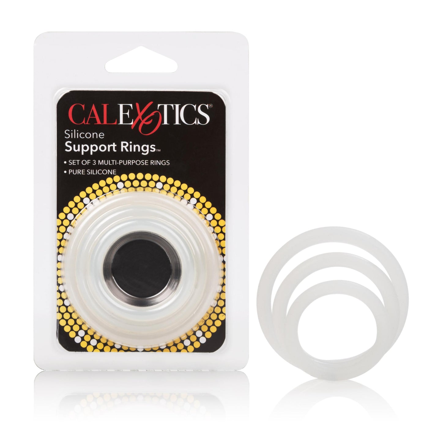 Silicone Support Rings - Clear | 716770062468 | Available at EroticWarehouse.com