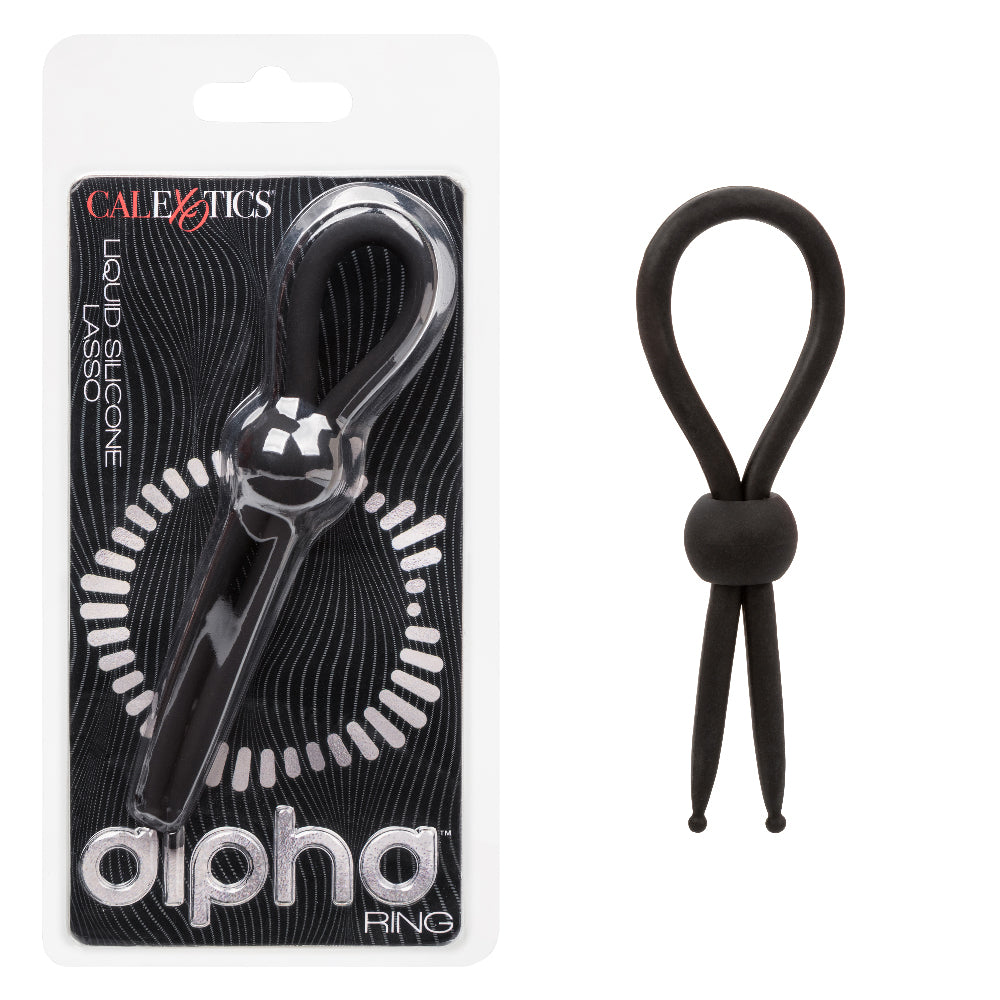 Alpha Liquid Silicone Lasso - Black | 716770108982 | Available at EroticWarehouse.com