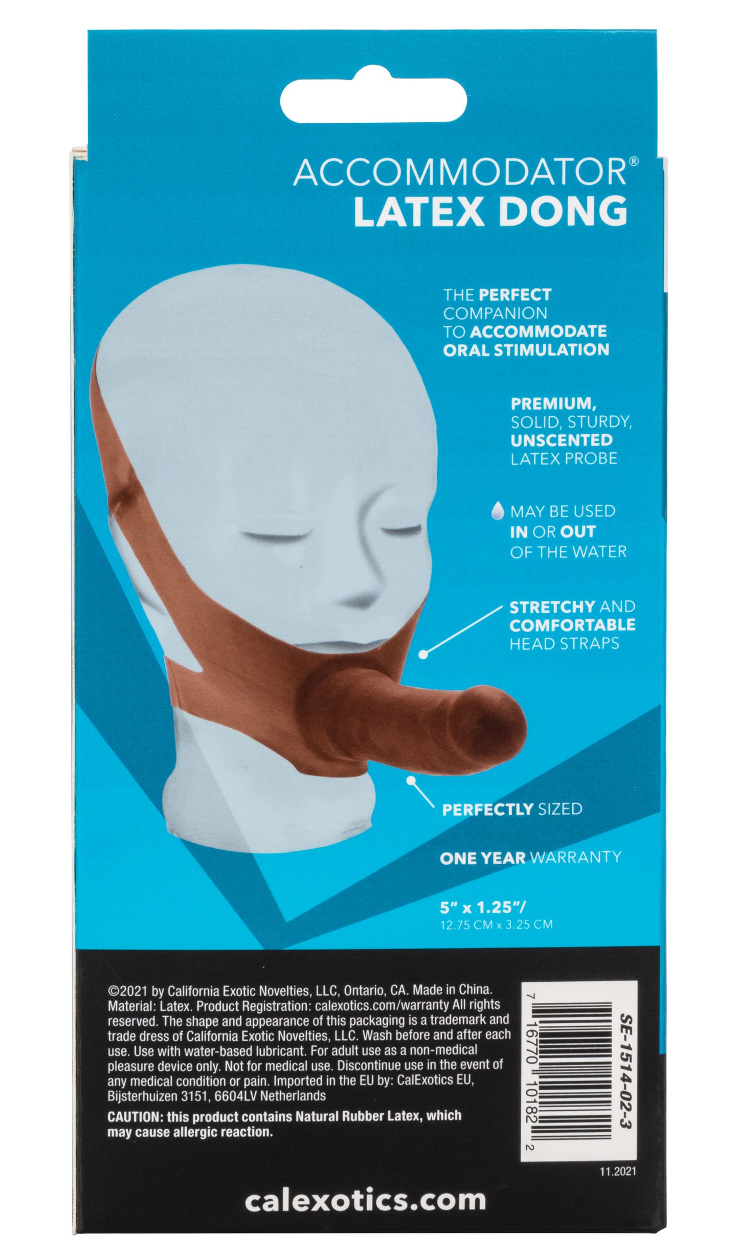 The Original Accommodator Latex Dong - Brown | 716770101822 | Available at EroticWarehouse.com