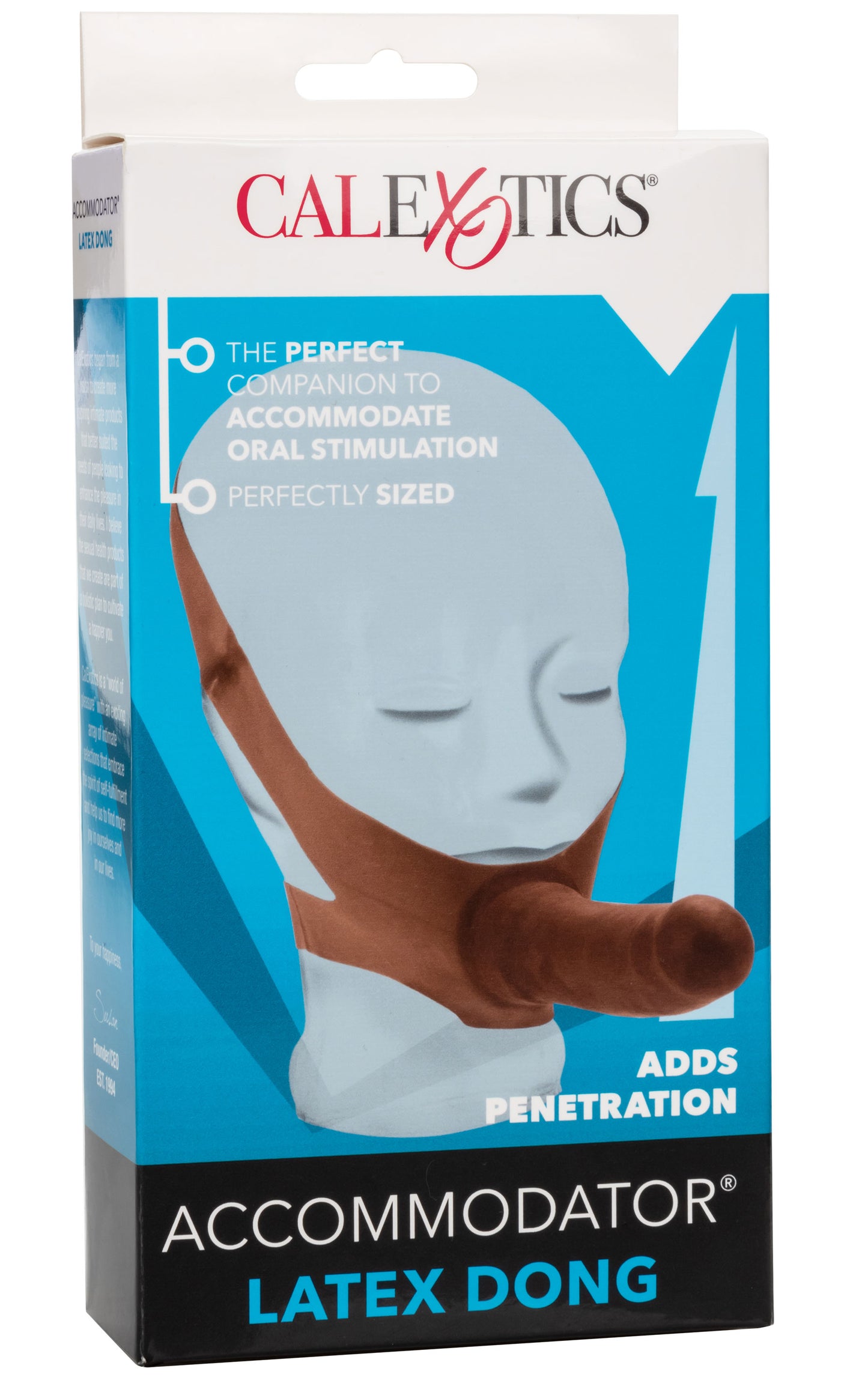 The Original Accommodator Latex Dong - Brown | 716770101822 | Available at EroticWarehouse.com