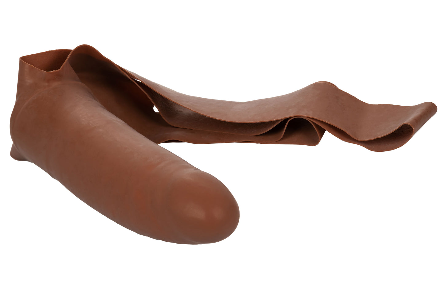 The Original Accommodator Latex Dong - Brown | 716770101822 | Available at EroticWarehouse.com