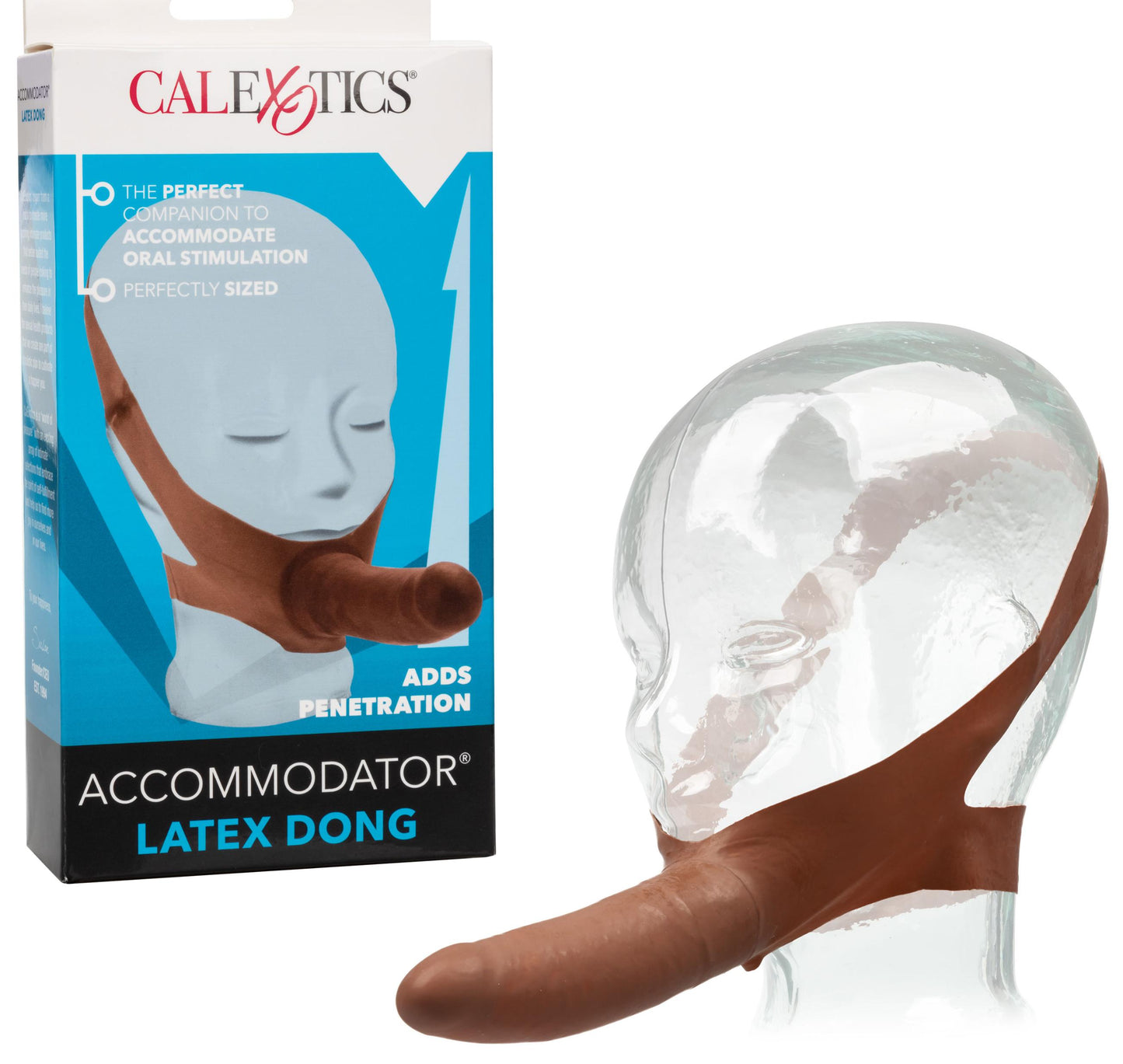 The Original Accommodator Latex Dong - Brown | 716770101822 | Available at EroticWarehouse.com