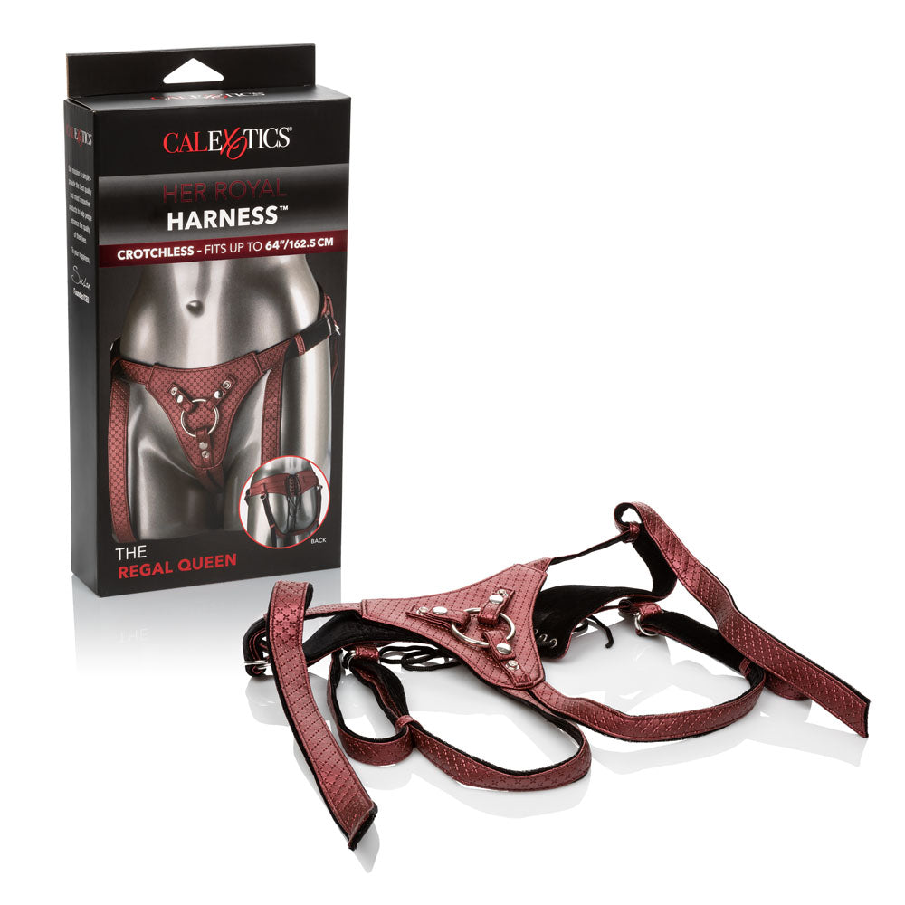 Her Royal Harness the Regal Queen - Red | 716770092045 | Available at EroticWarehouse.com