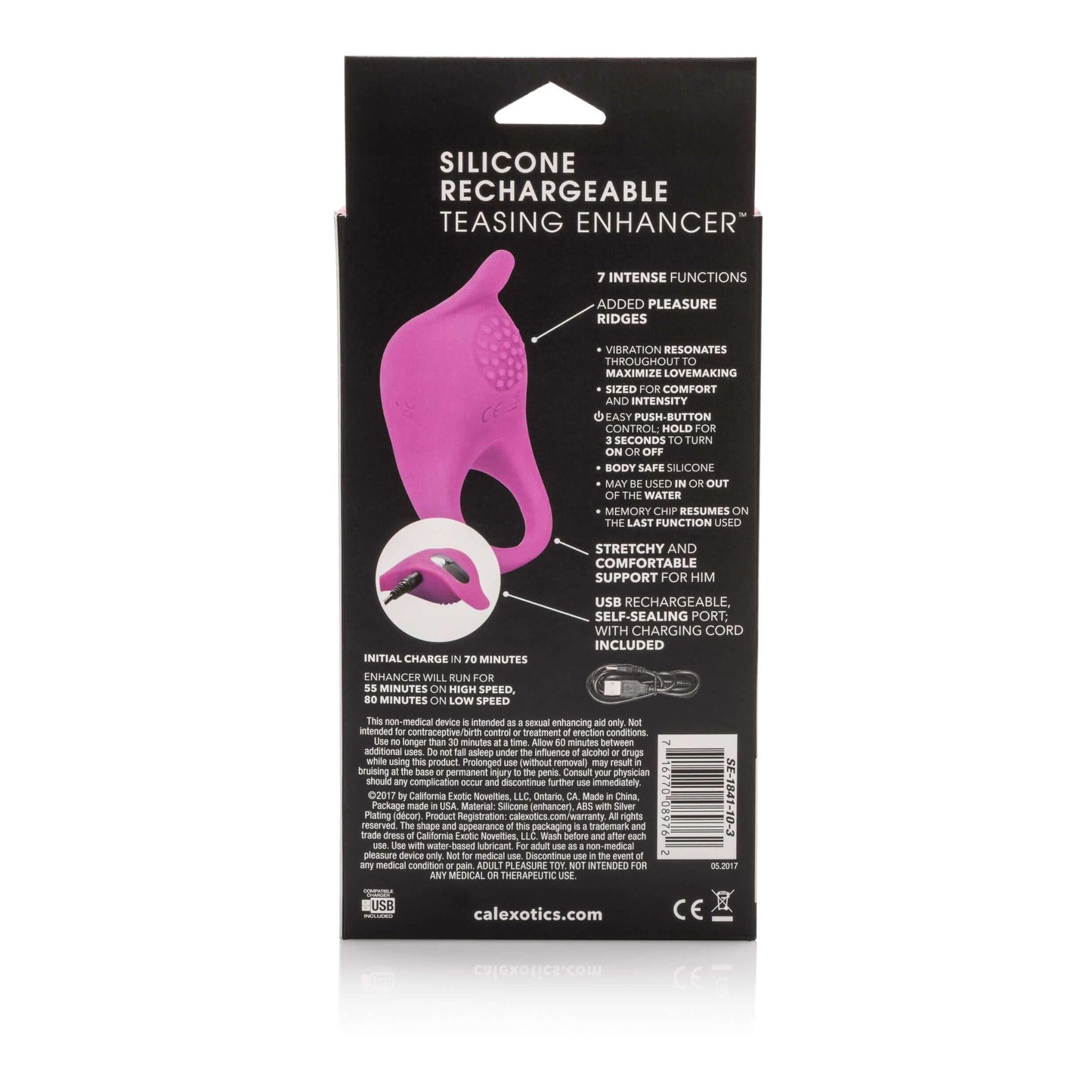 Silicone Rechargeable Teasing Enhancer | 716770089762 | Available at EroticWarehouse.com