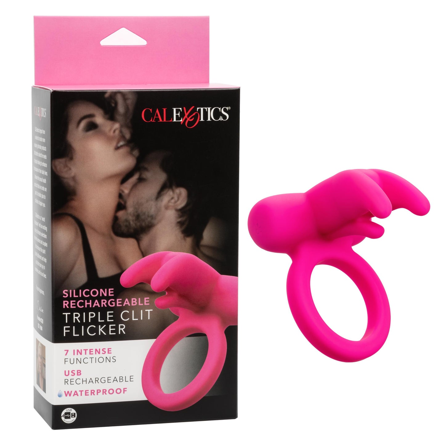 Silicone Rechargeable Triple Clit Flicker | 716770094636 | Available at EroticWarehouse.com