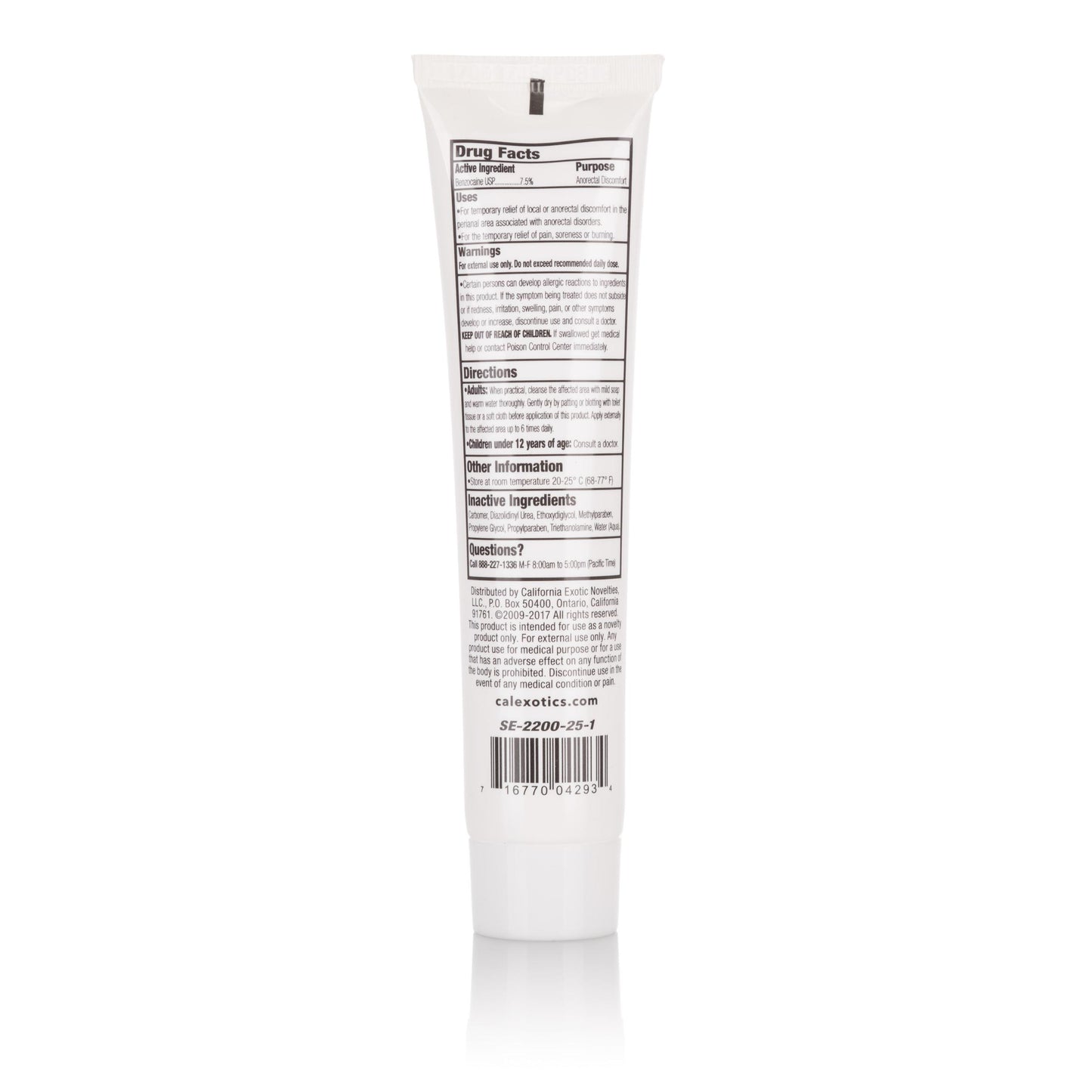 Tush-Eze Gel Bulk 1.5 Oz / 44 ml | 716770042934 | Available at EroticWarehouse.com
