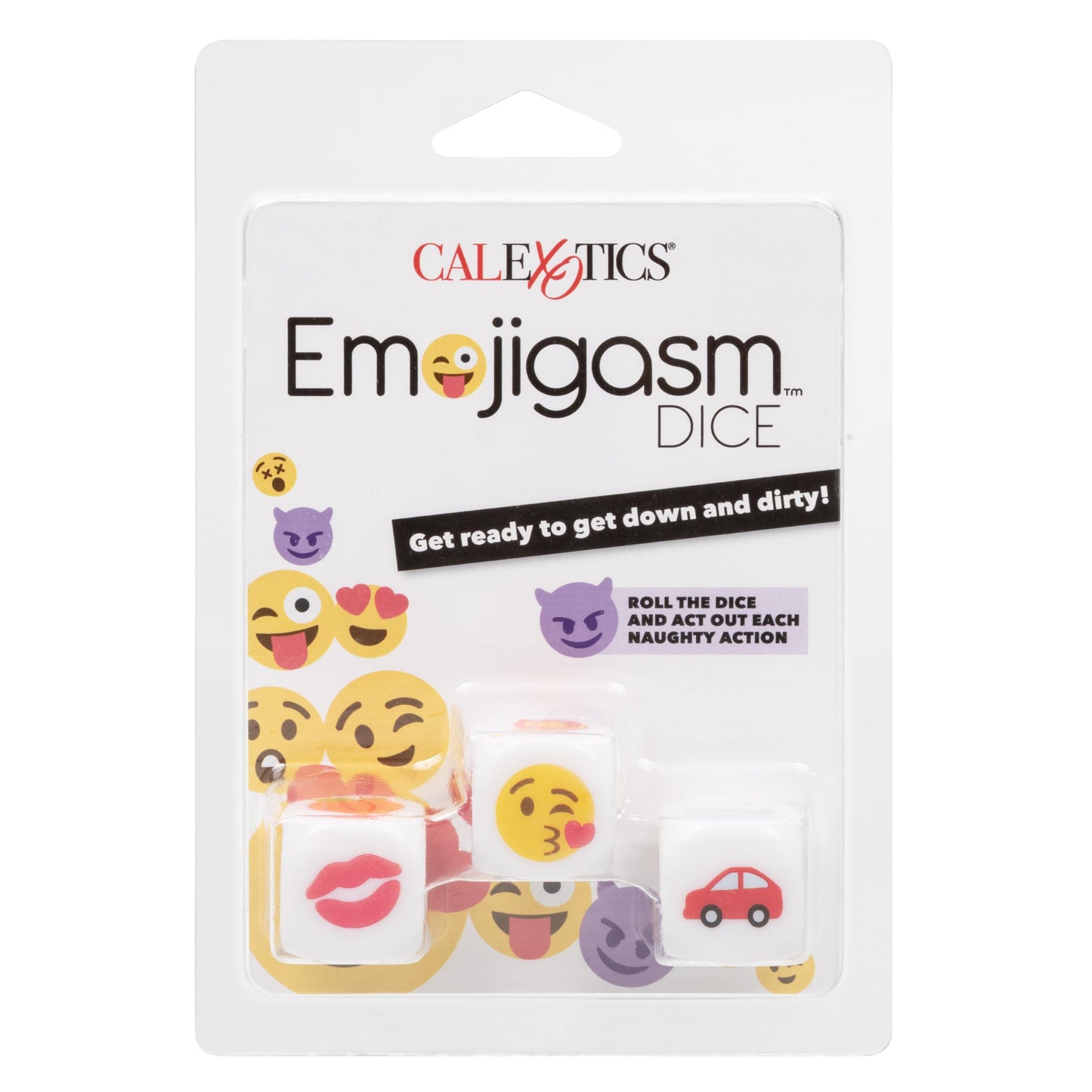 Emojigasm Dice | 716770095800 | Available at EroticWarehouse.com
