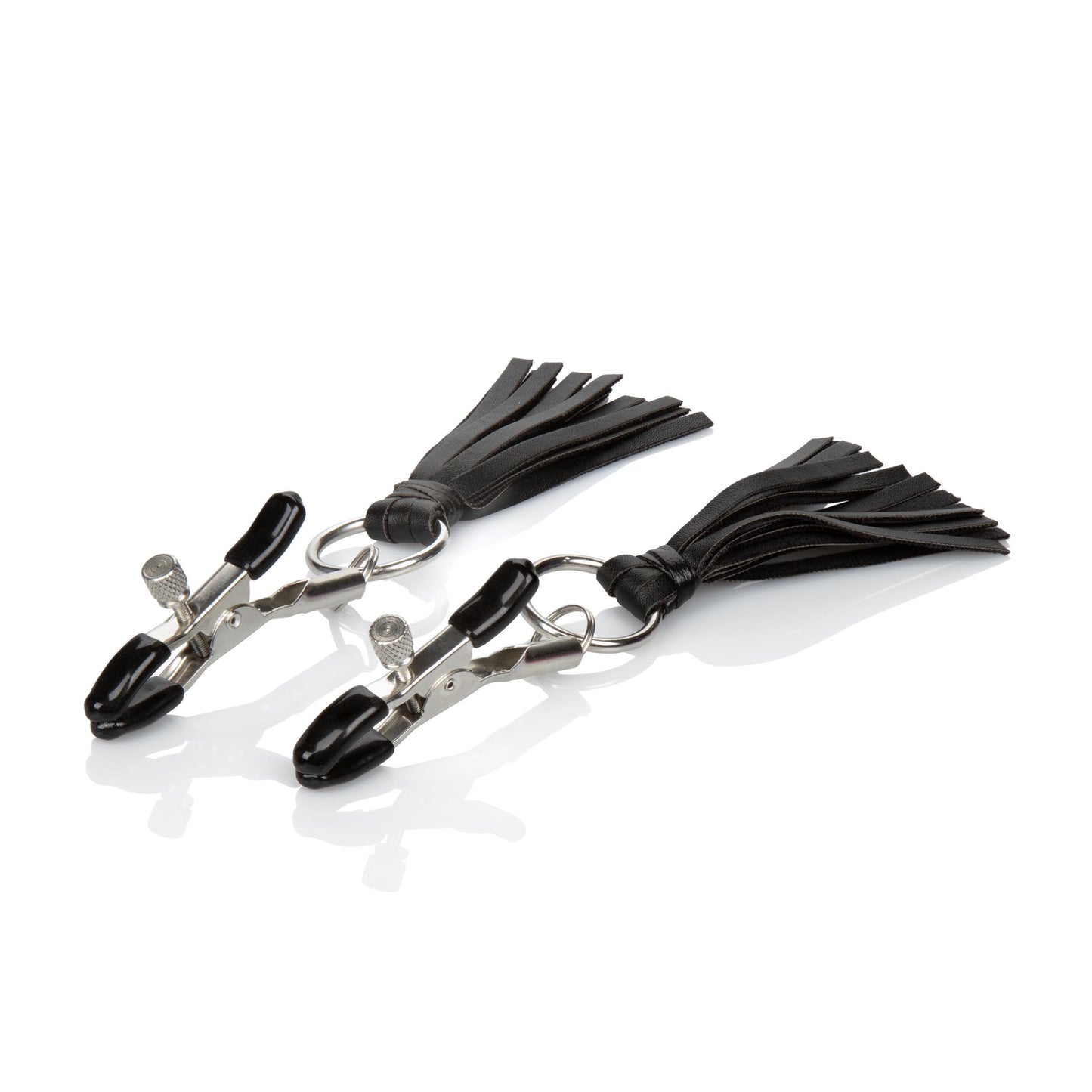 Nipple Play Playful Tassels Nipple Clamps - Black | 716770091888 | Available at EroticWarehouse.com