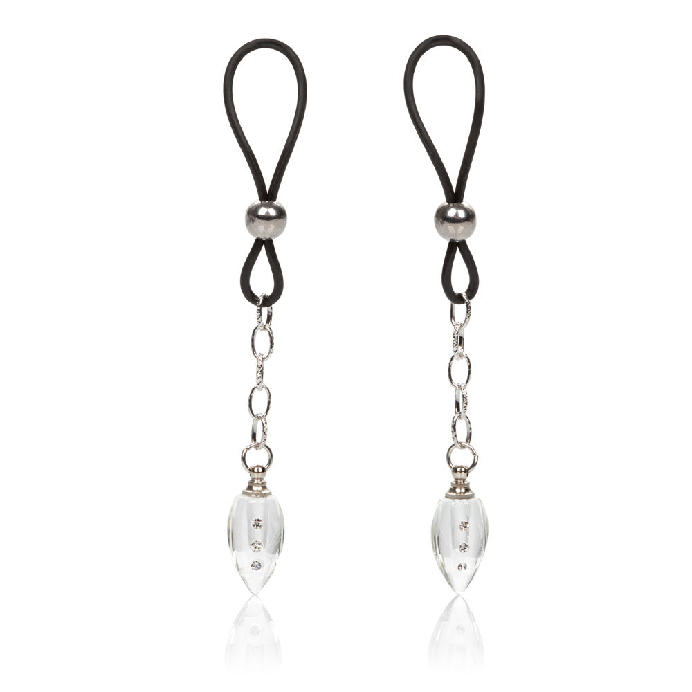Nipple Play Non-Piercing Nipple Jewelry Crystal Teardrop | 716770091079 | Available at EroticWarehouse.com