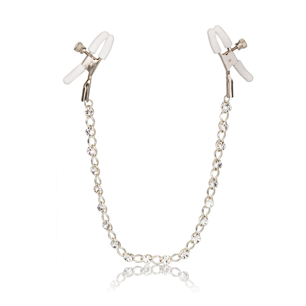Nipple Play Crystal Chain Nipple Clamps | 716770091215 | Available at EroticWarehouse.com