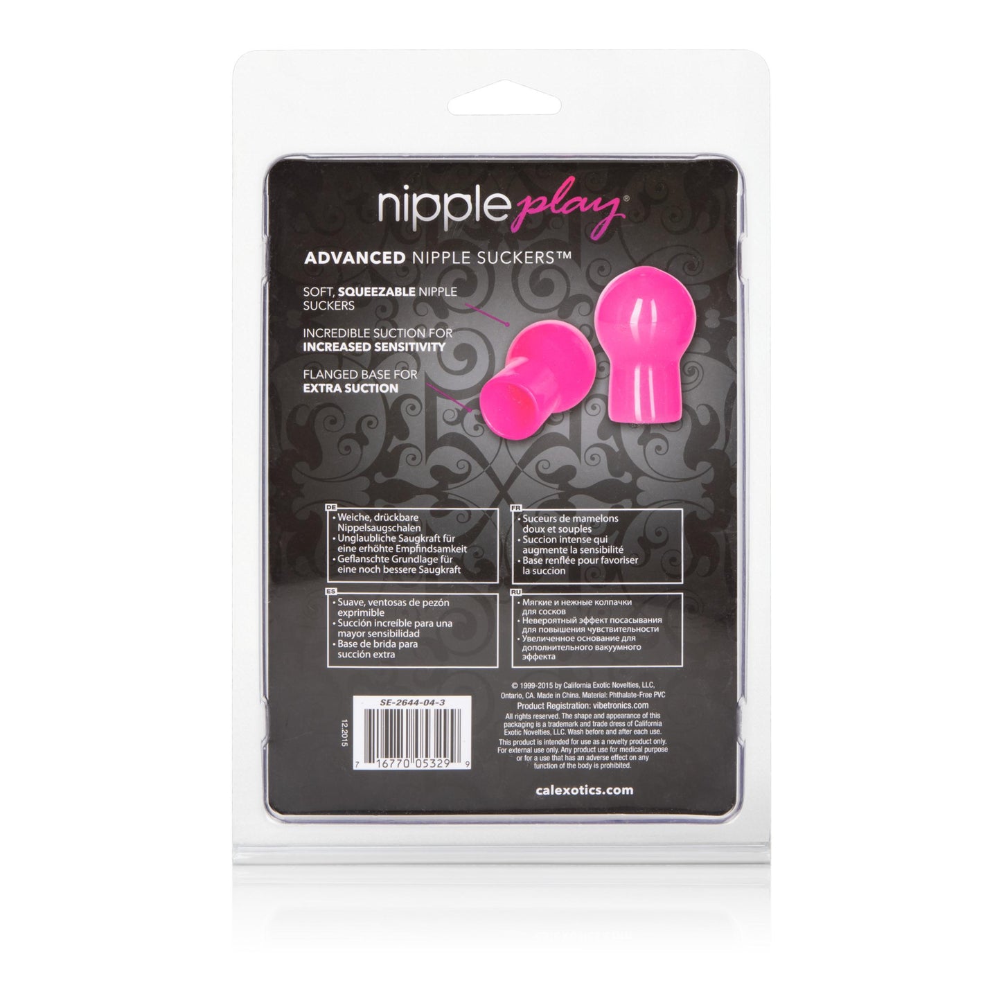 Nipple Play Advanced Nipple Suckers - Pink | 716770053299 | Available at EroticWarehouse.com