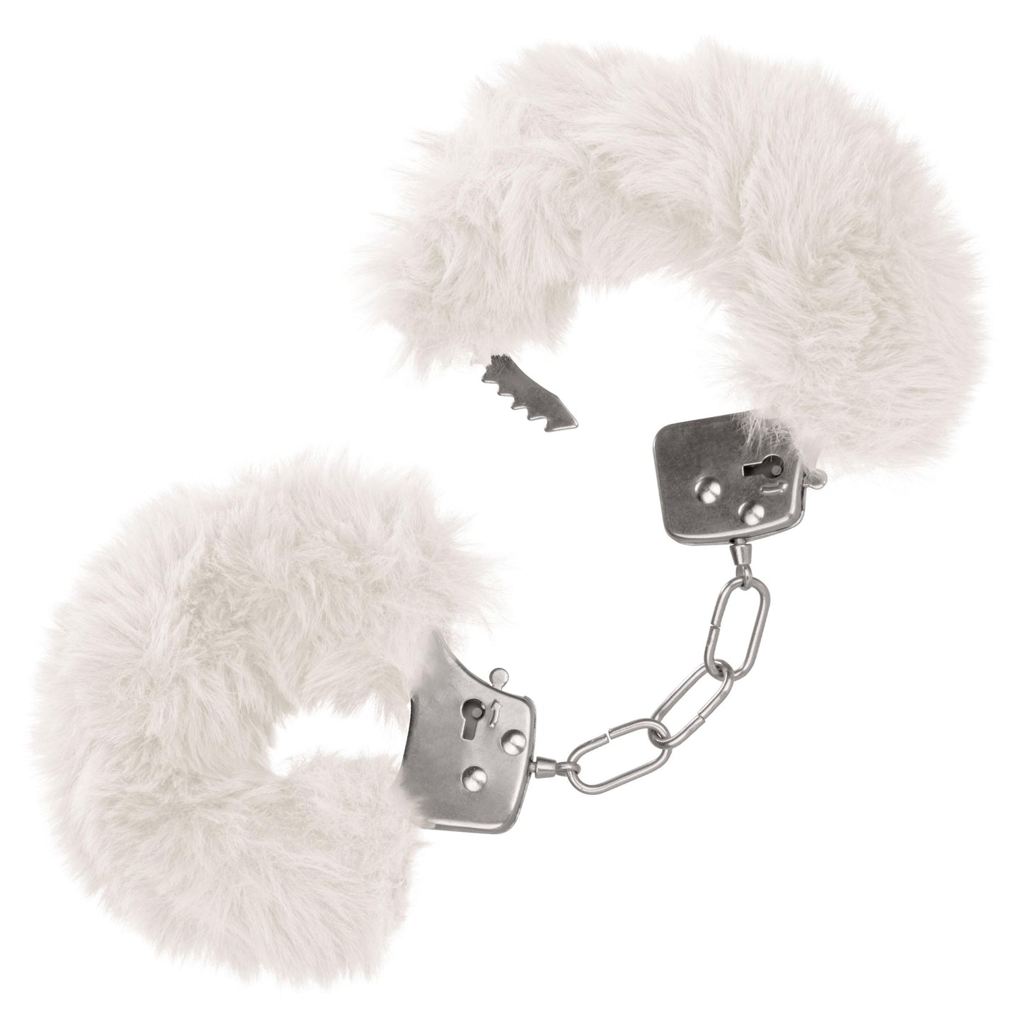 Ultra Fluffy Furry Cuffs - White | 716770102669 | Available at EroticWarehouse.com