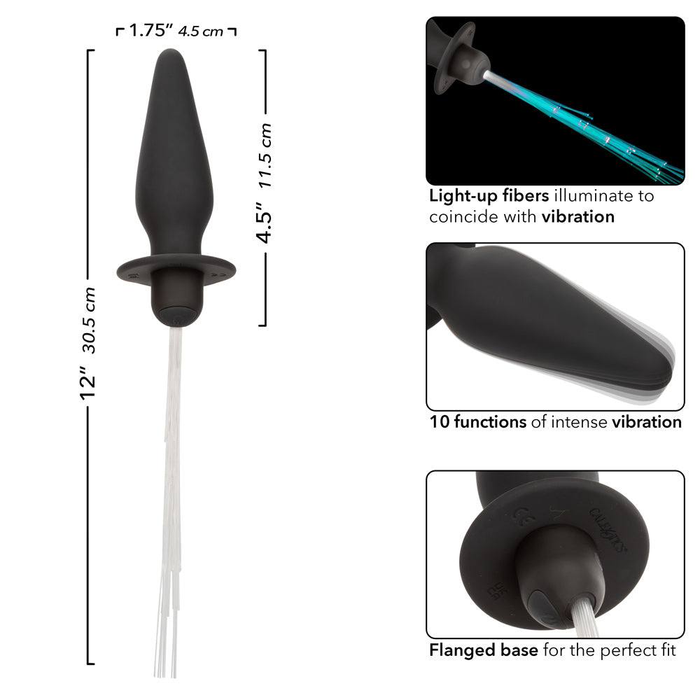 Southern Lights - Vibrating Light Up Anal Probe - Black | 716770109422 | Available at EroticWarehouse.com