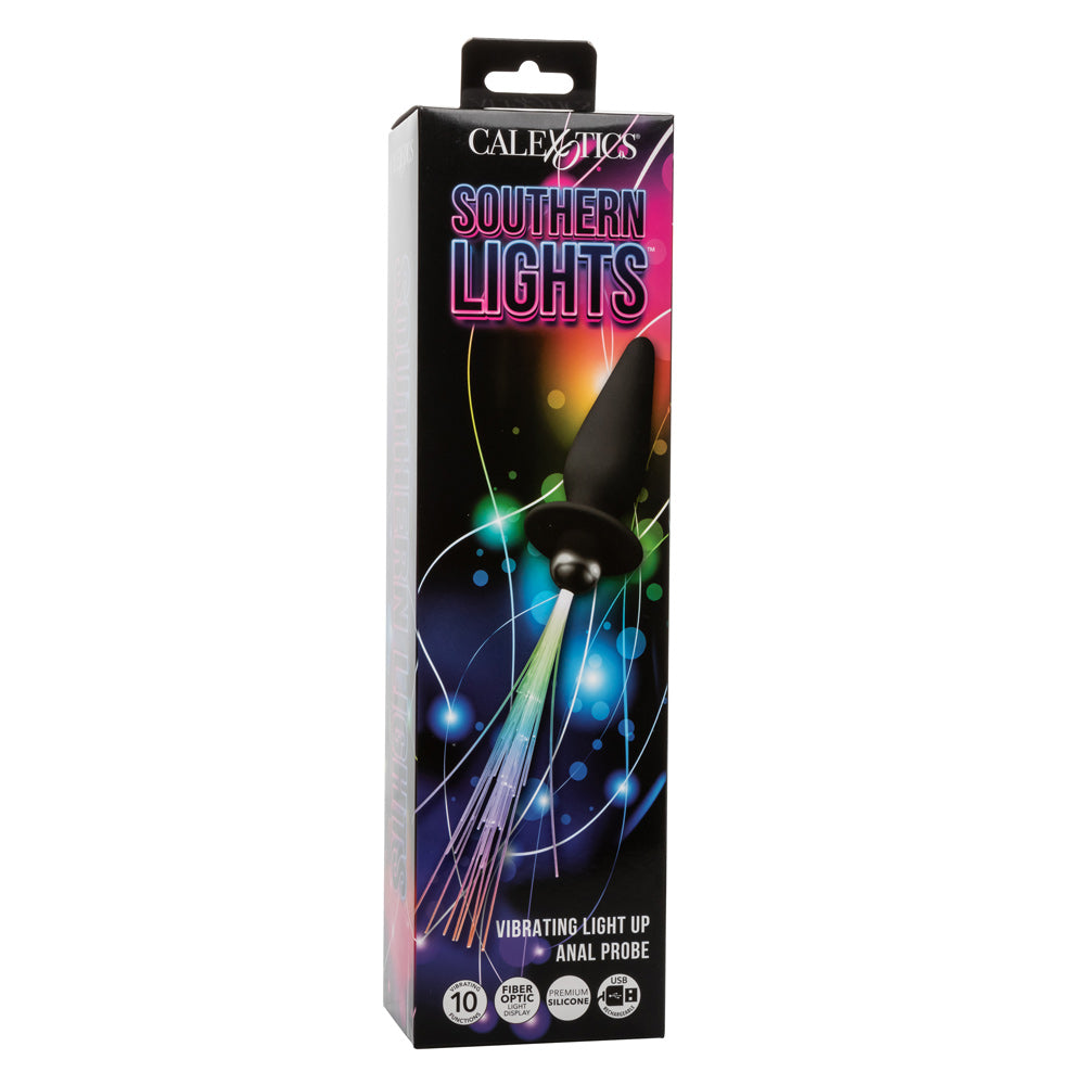 Southern Lights - Vibrating Light Up Anal Probe - Black | 716770109422 | Available at EroticWarehouse.com