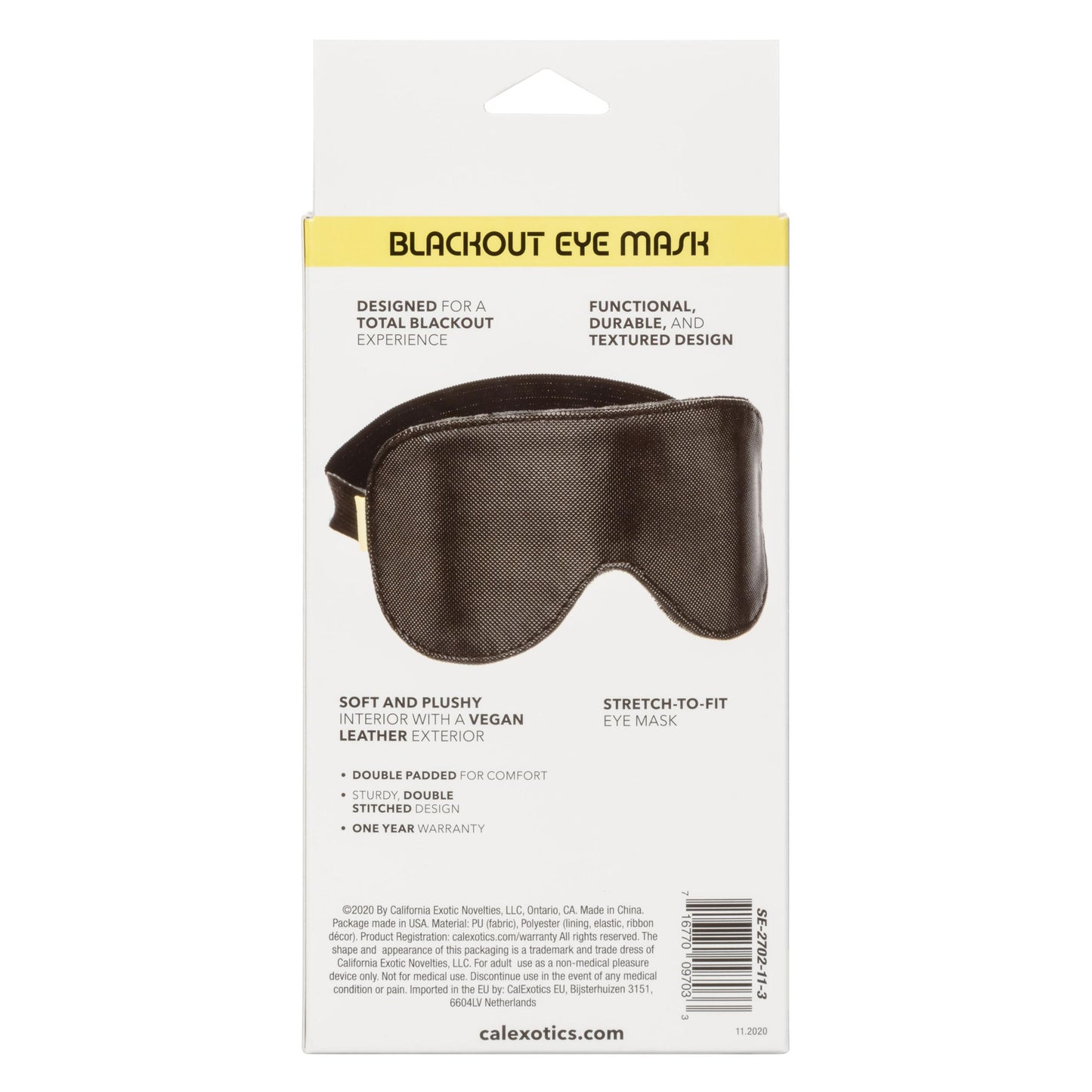 Boundless Blackout Eye Mask | 716770097033 | Available at EroticWarehouse.com