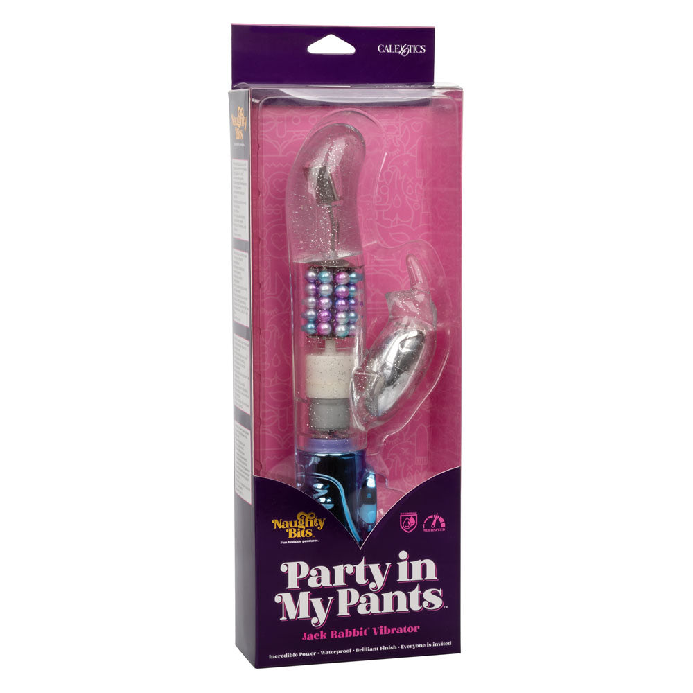 Naughty Bits Party in My Pants Jack Rabbit Vibrator | 716770094377 | Available at EroticWarehouse.com