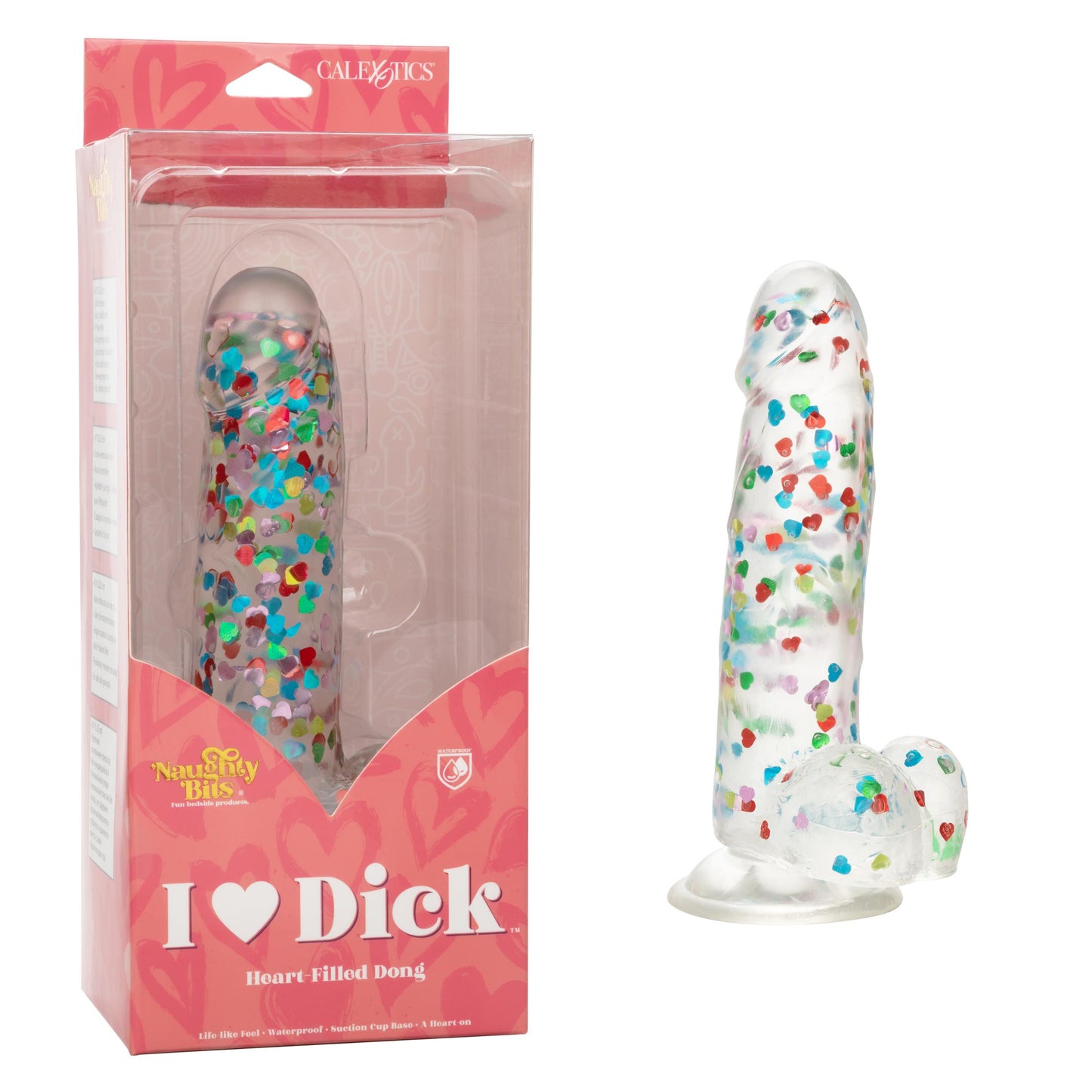 Naughty Bits I Love Dick Heart-Filled Dong | 716770101273 | Available at EroticWarehouse.com