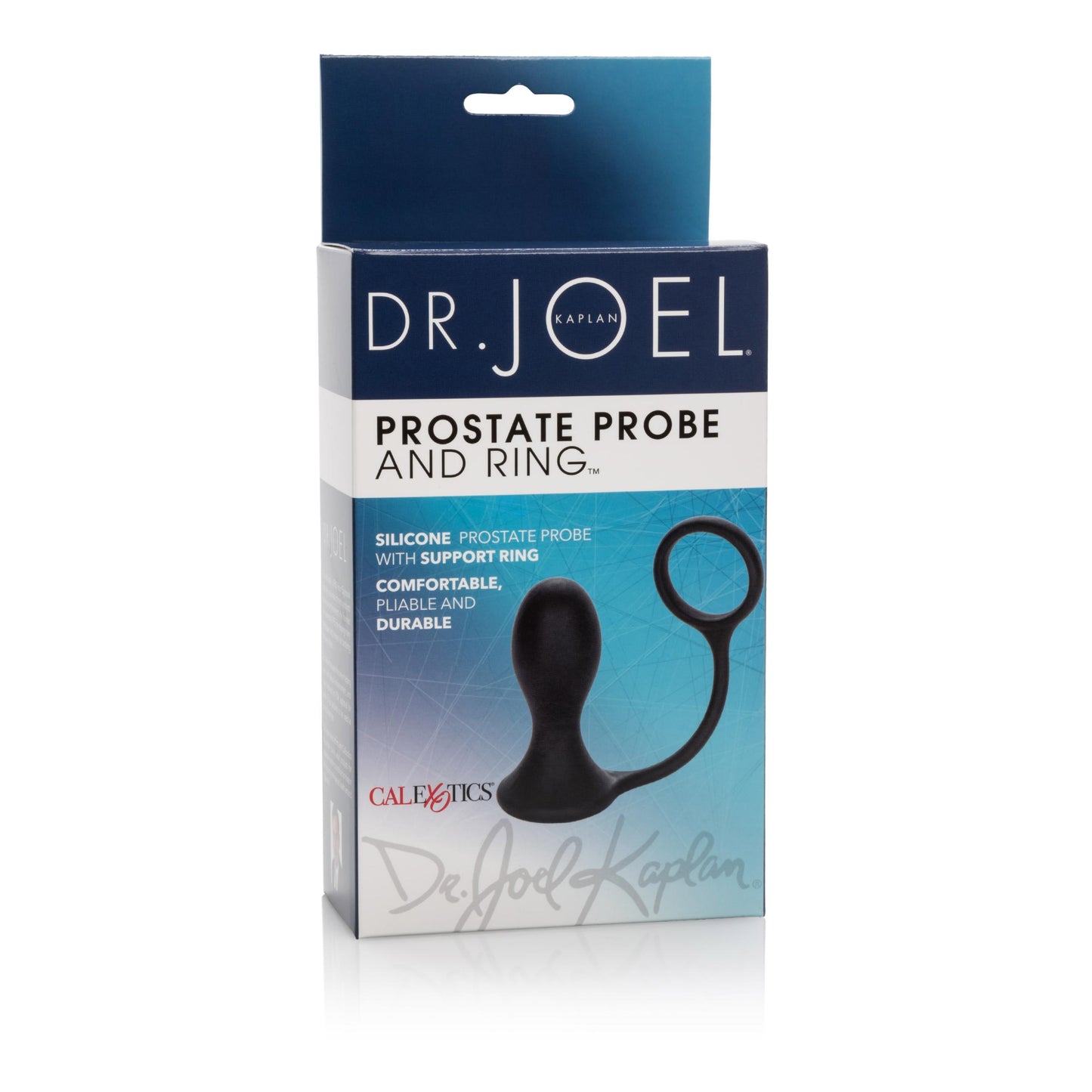 Dr. Joel Kaplan Prostate Probe and Ring - Black | 716770080189 | Available at EroticWarehouse.com