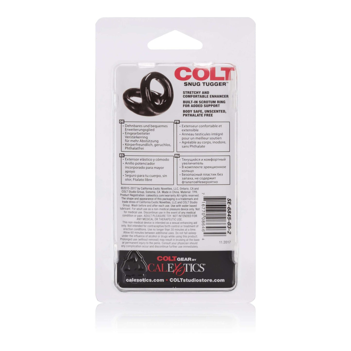Colt Snug Tugger - Black | 716770086464 | Available at EroticWarehouse.com