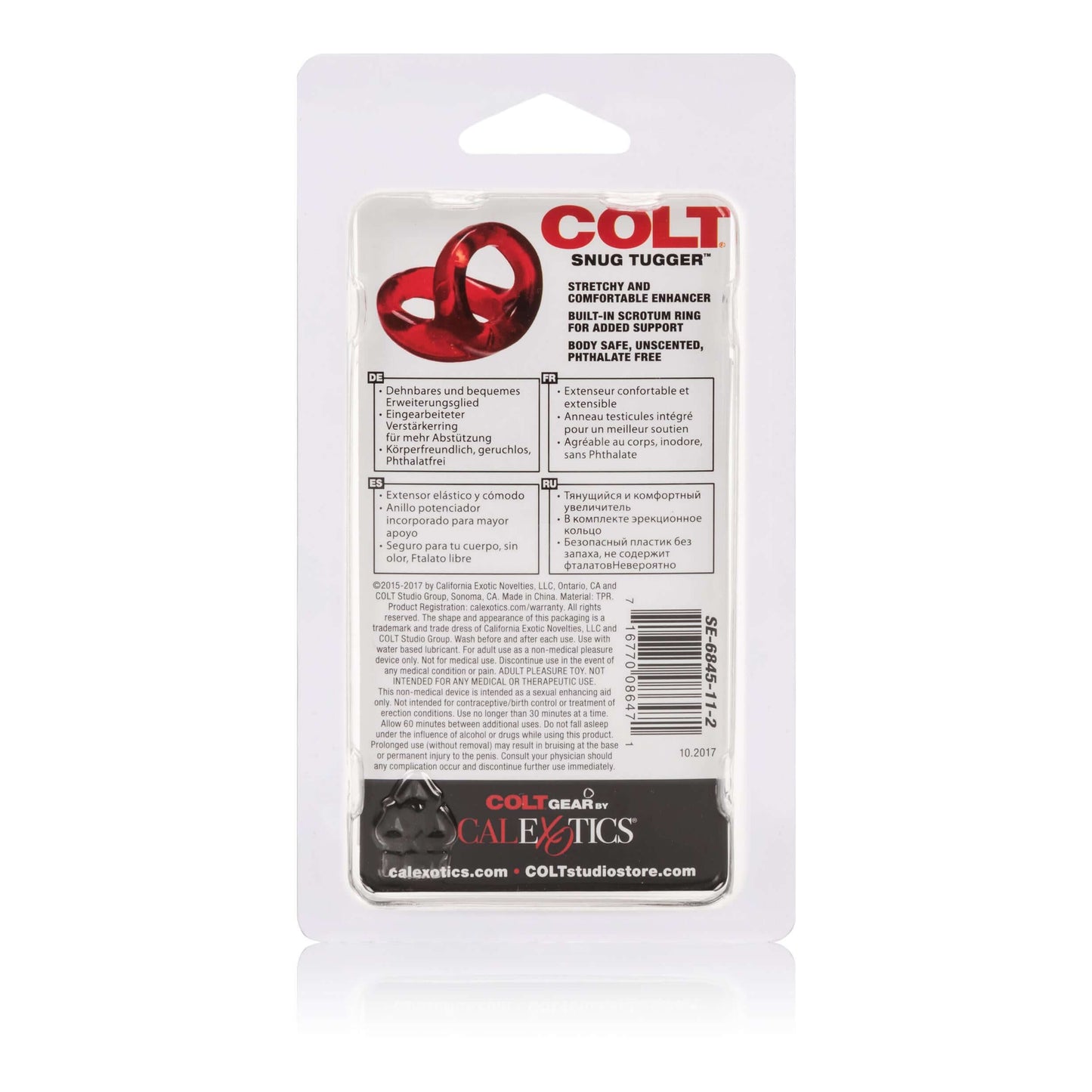 Colt Snug Tugger - Red | 716770086471 | Available at EroticWarehouse.com