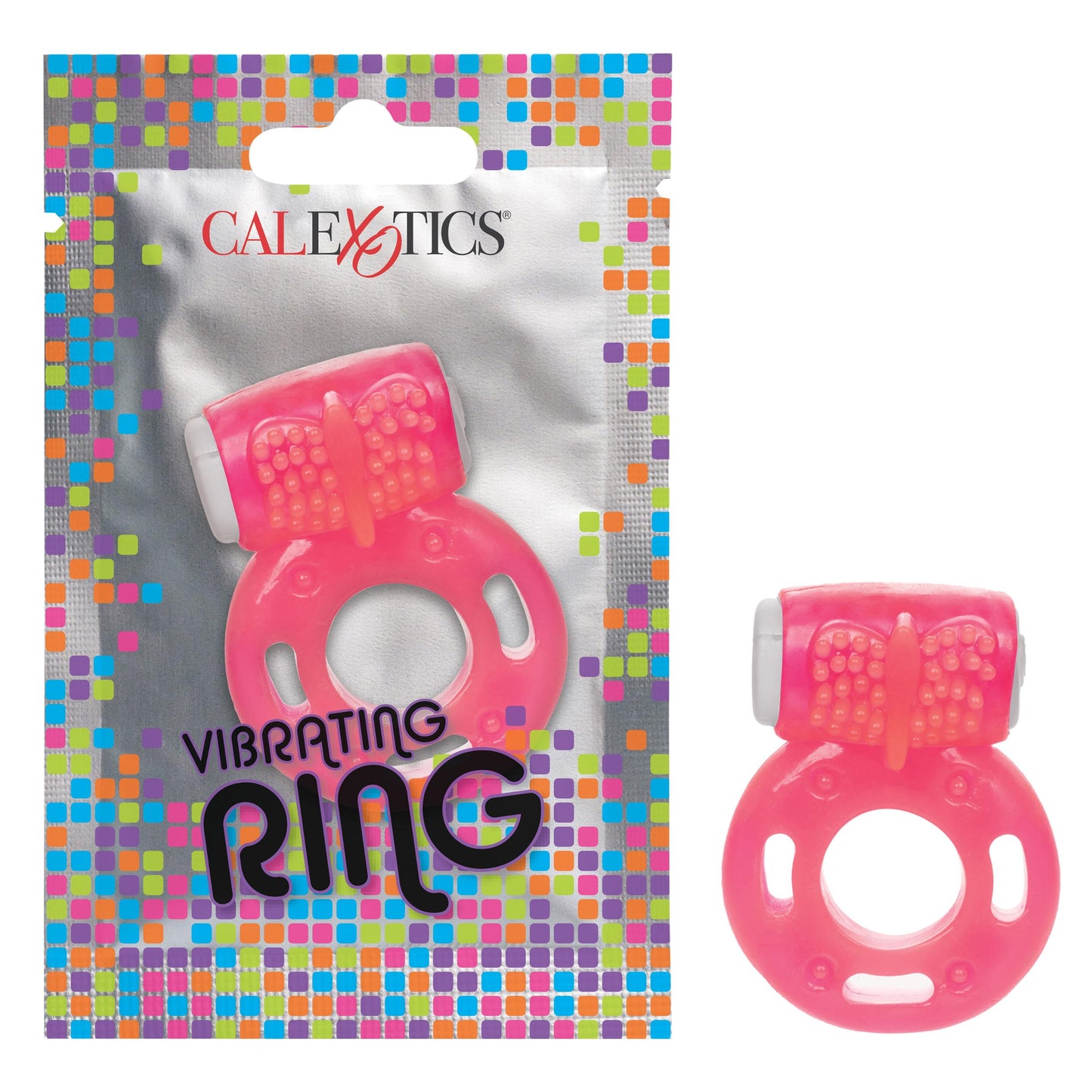 Foil Pack Vibrating Ring - Pink | 716770097644 | Available at EroticWarehouse.com