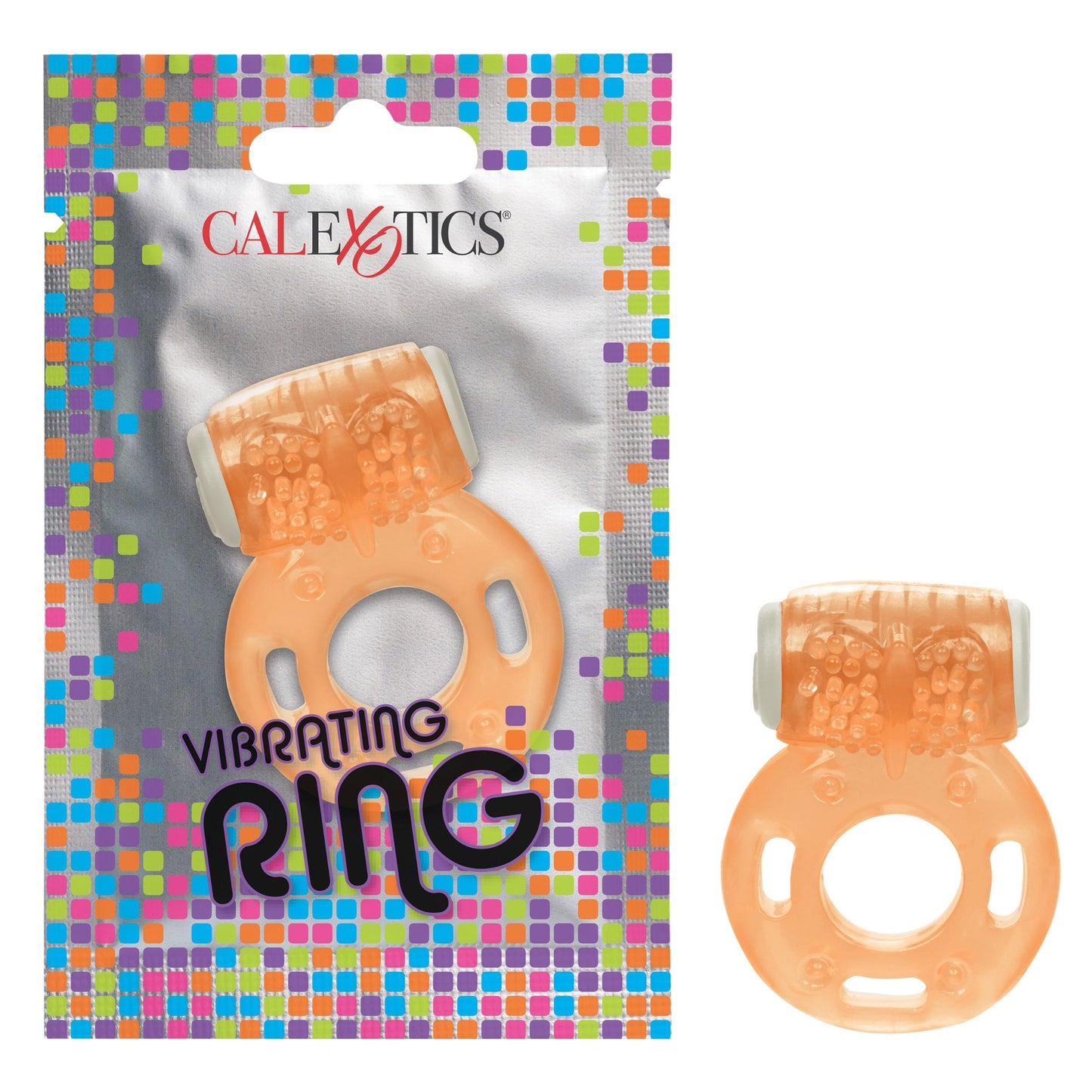 Foil Pack Vibrating Ring - Orange | 716770097668 | Available at EroticWarehouse.com