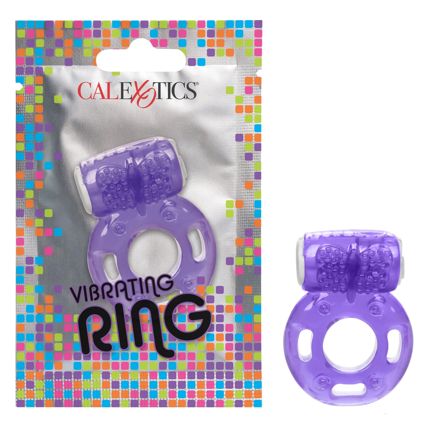 Foil Pack Vibrating Ring - Purple | 716770097682 | Available at EroticWarehouse.com