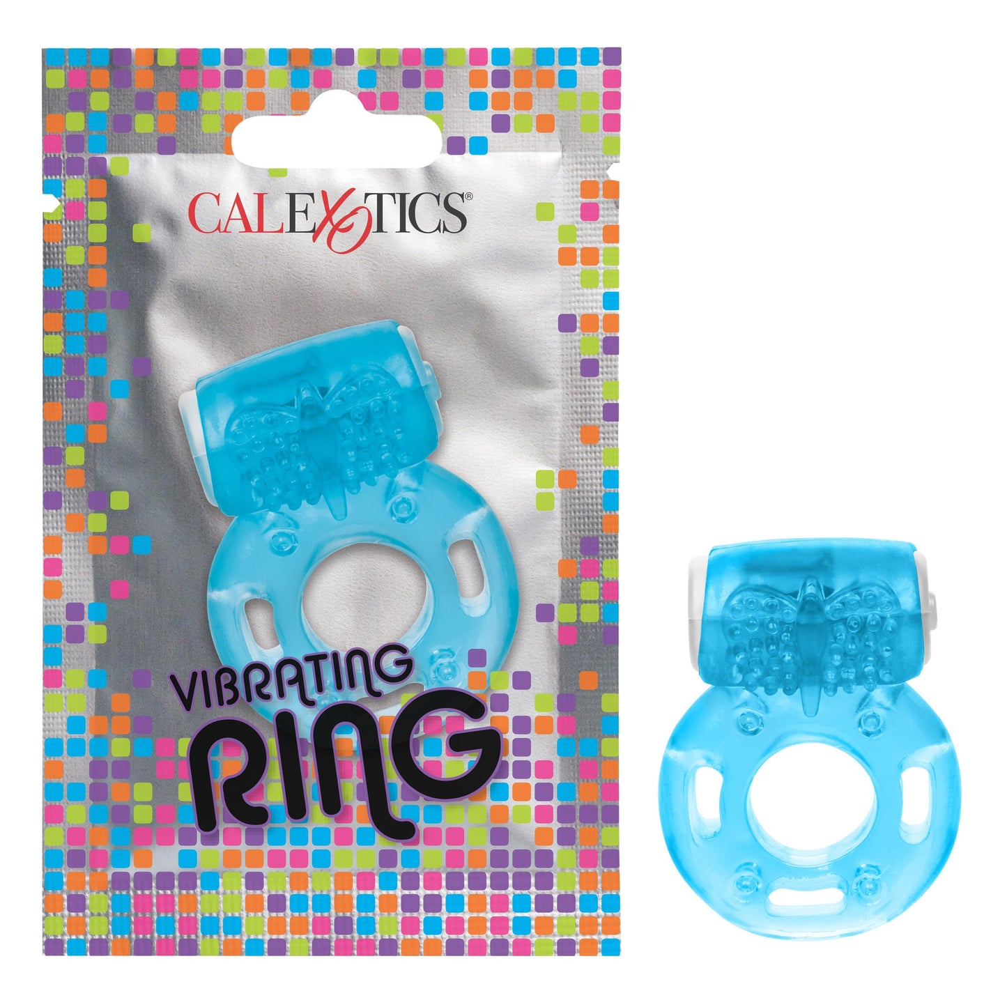 Foil Pack Vibrating Ring - Blue | 716770097705 | Available at EroticWarehouse.com