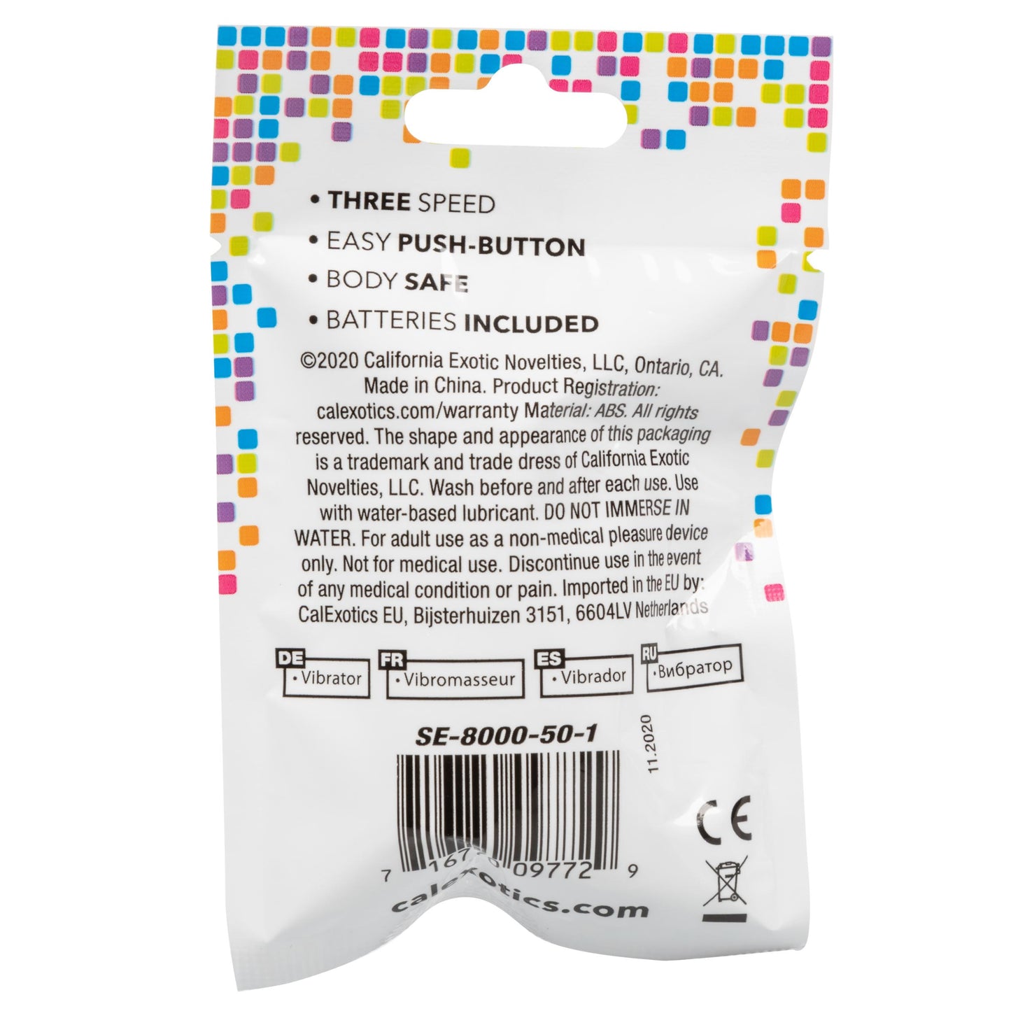 Foil Pack 3-Speed Bullet - Pink | 716770097729 | Available at EroticWarehouse.com