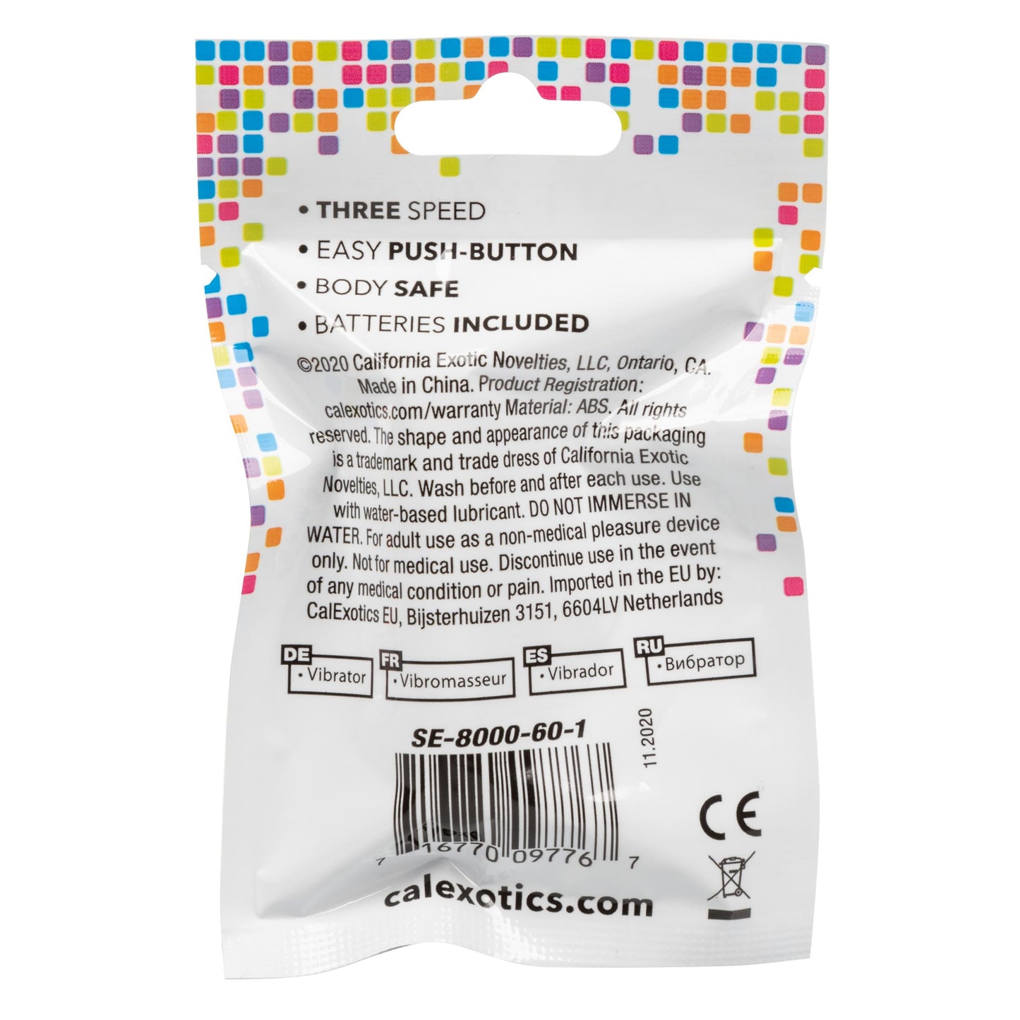Foil Pack 3-Speed Bullet - Purple | 716770097767 | Available at EroticWarehouse.com