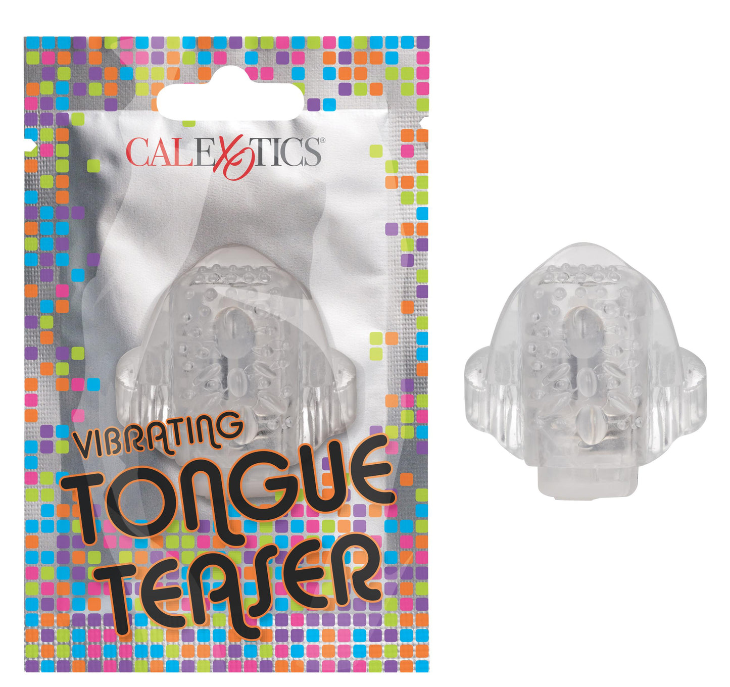 Foil Pack Vibrating Tongue Teaser - Clear | 716770099457 | Available at EroticWarehouse.com