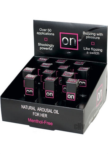 On Natural Arousal Oil Original 12 Pieces Display - 0.17 Fl. Oz. Bottles | | Available at EroticWarehouse.com
