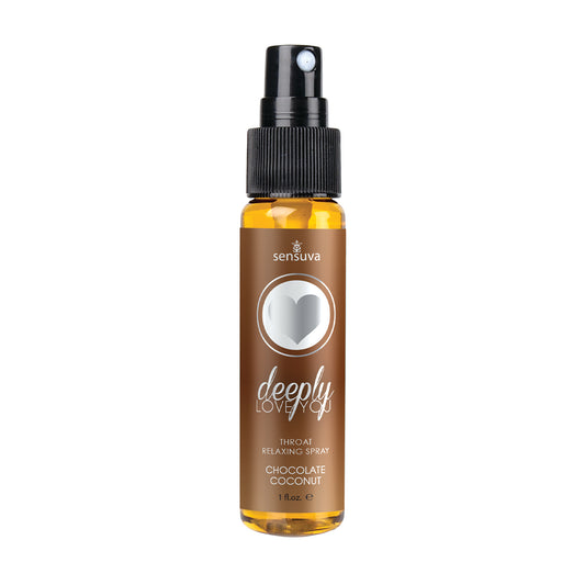 Deeply Love You Throat Relaxing Spray - Chocolate Coconut - 1 Fl. Oz. | 855559009000 | Available at EroticWarehouse.com