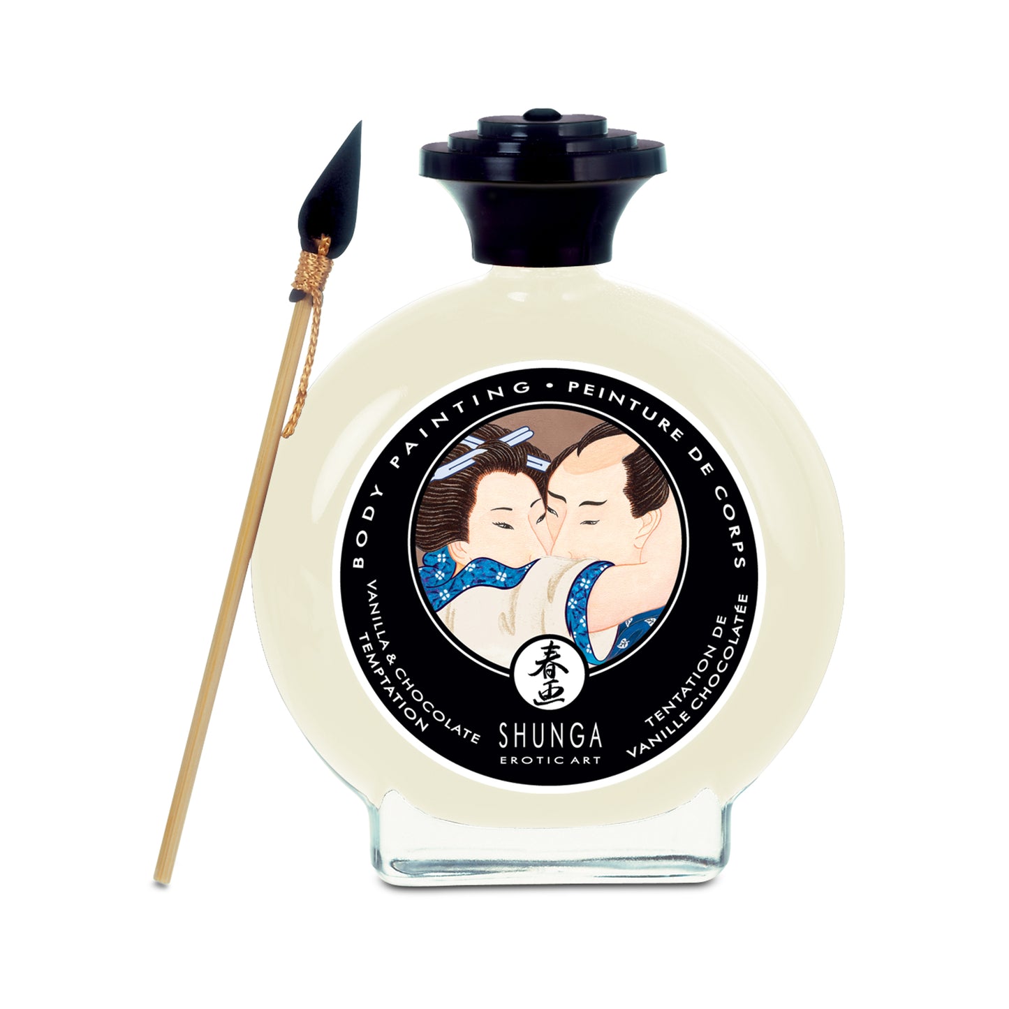Edible Body Paint - Vanilla & Chocolate Temptation - 3.5 Fl. Oz. / 100 ml | 697309070010 | Available at EroticWarehouse.com