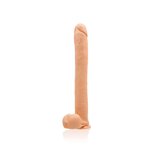 16 Inch Exxxtreme Dong W/suction - Flesh | 752875505004 | Available at EroticWarehouse.com