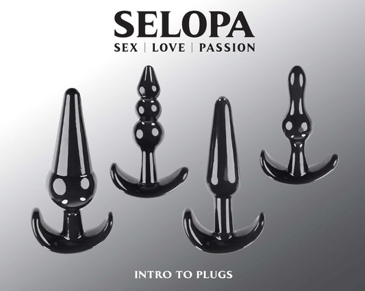 Intro to Plugs - Black | 844477023526 | Available at EroticWarehouse.com