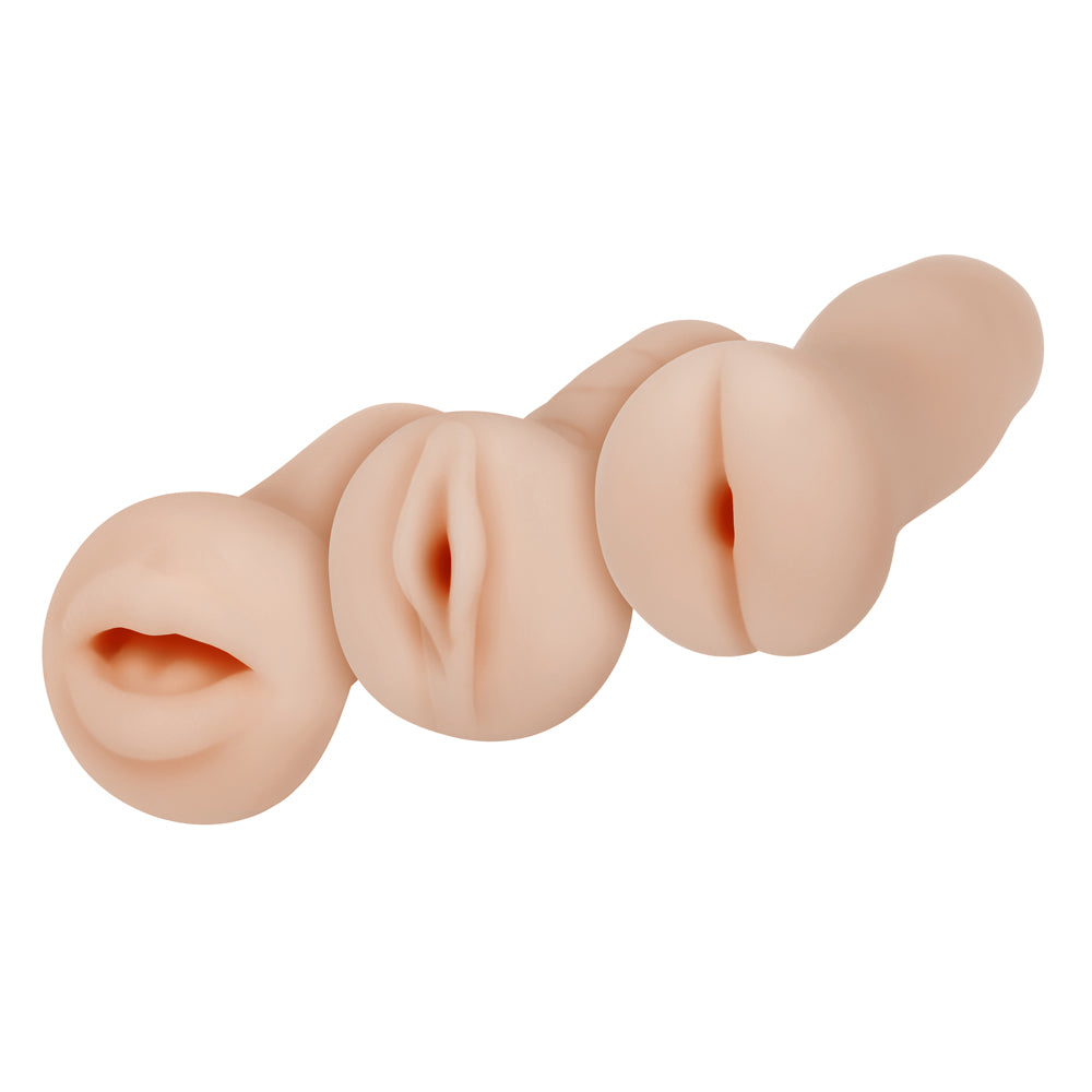 Selopa - Party Pack - Pussy, Ass, Mouth Style Strokers - 3 Pack - Light | 844477023489 | Available at EroticWarehouse.com