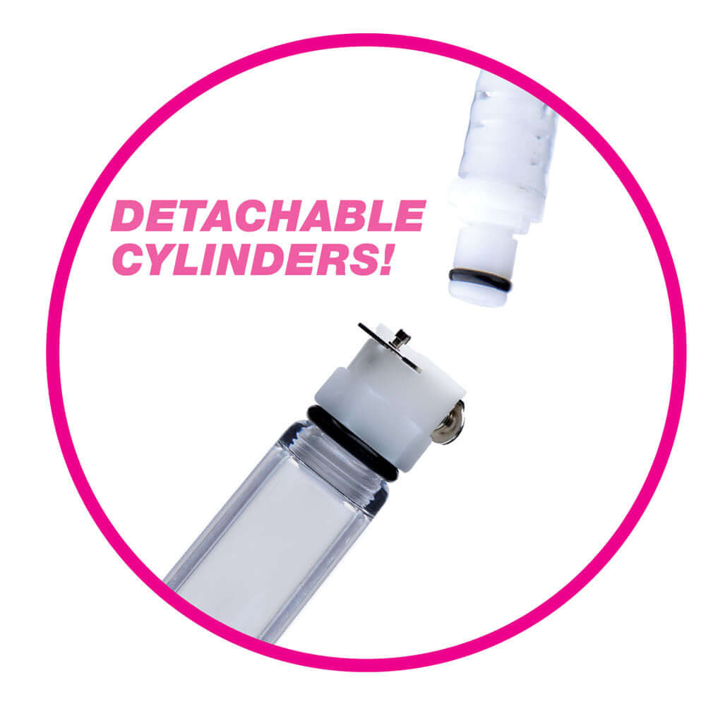 Nipple Pumping System With Detachable Cylinders | 848518020307 | Available at EroticWarehouse.com
